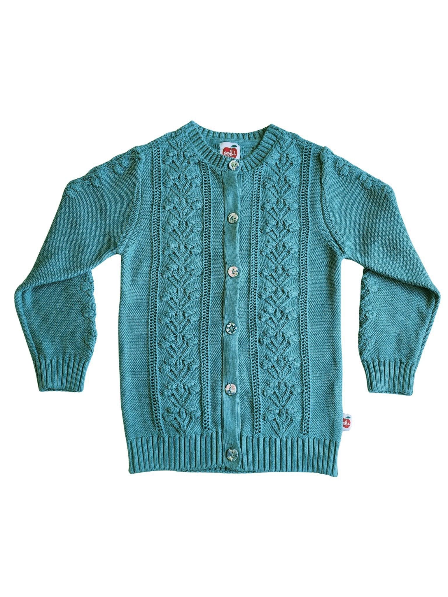 Floral Cardigan Teal - Oobi