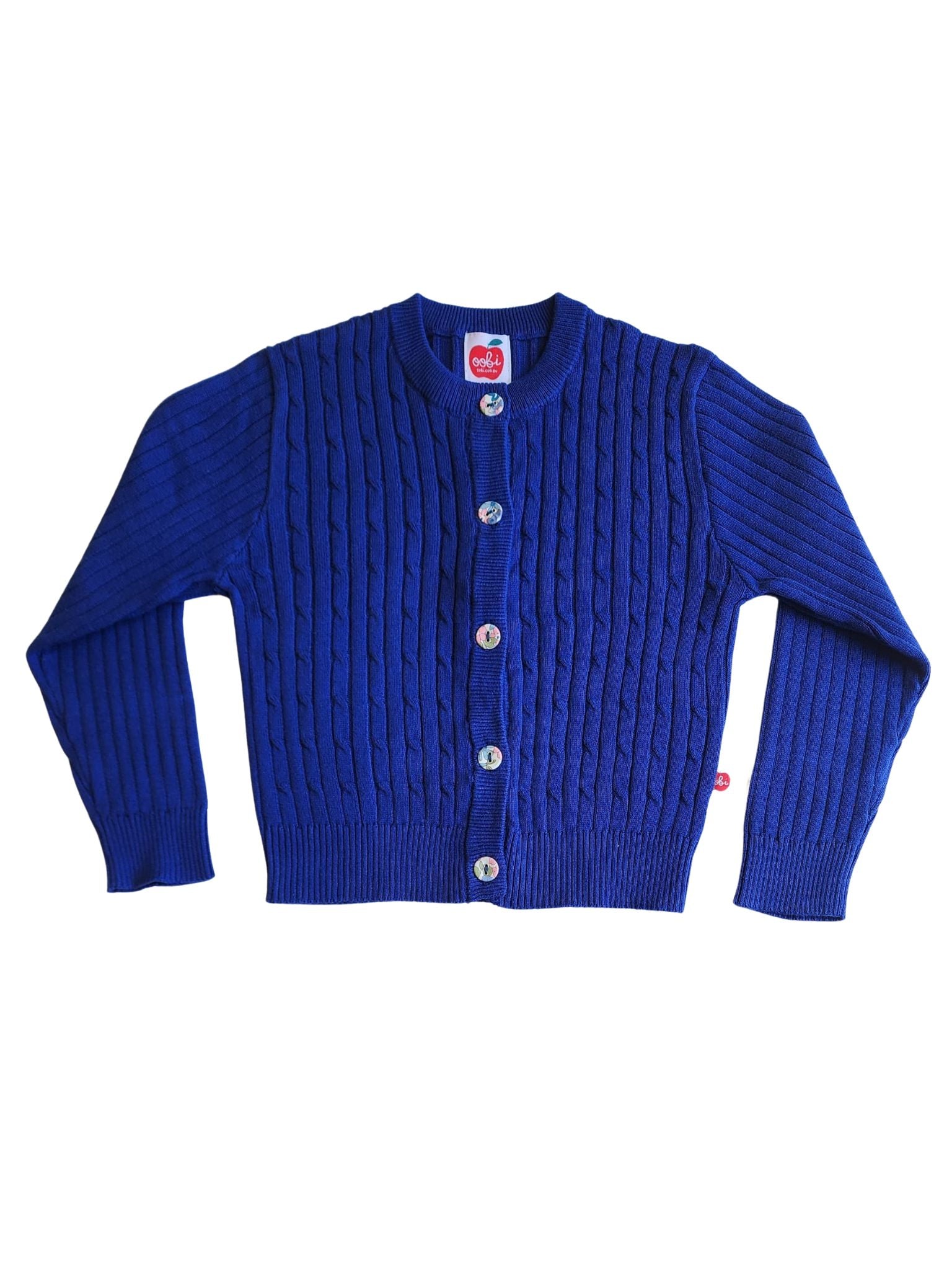 Maxine Bright Navy Cardigan - Oobi