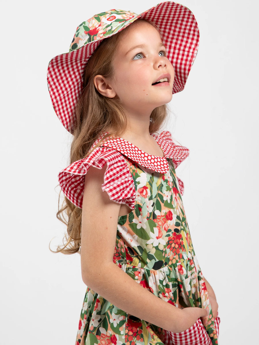 Aussie Bush Flowers Ponytail Hat