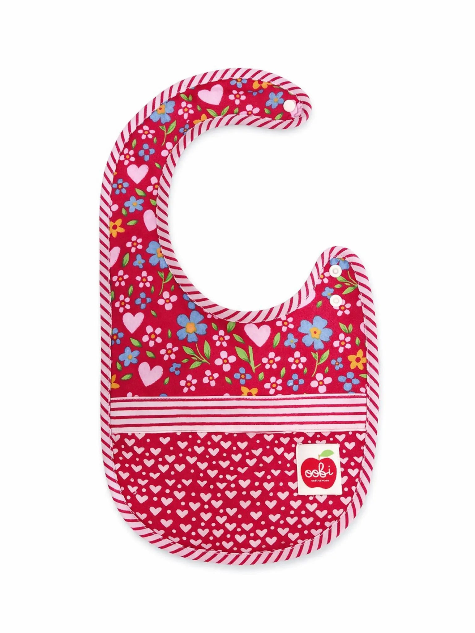 Wild Hearts Patchwork Bib in Gift Bag