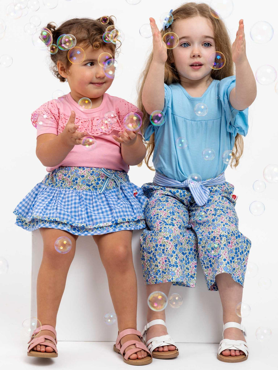 Cottage Flower Wide-Leg Pants