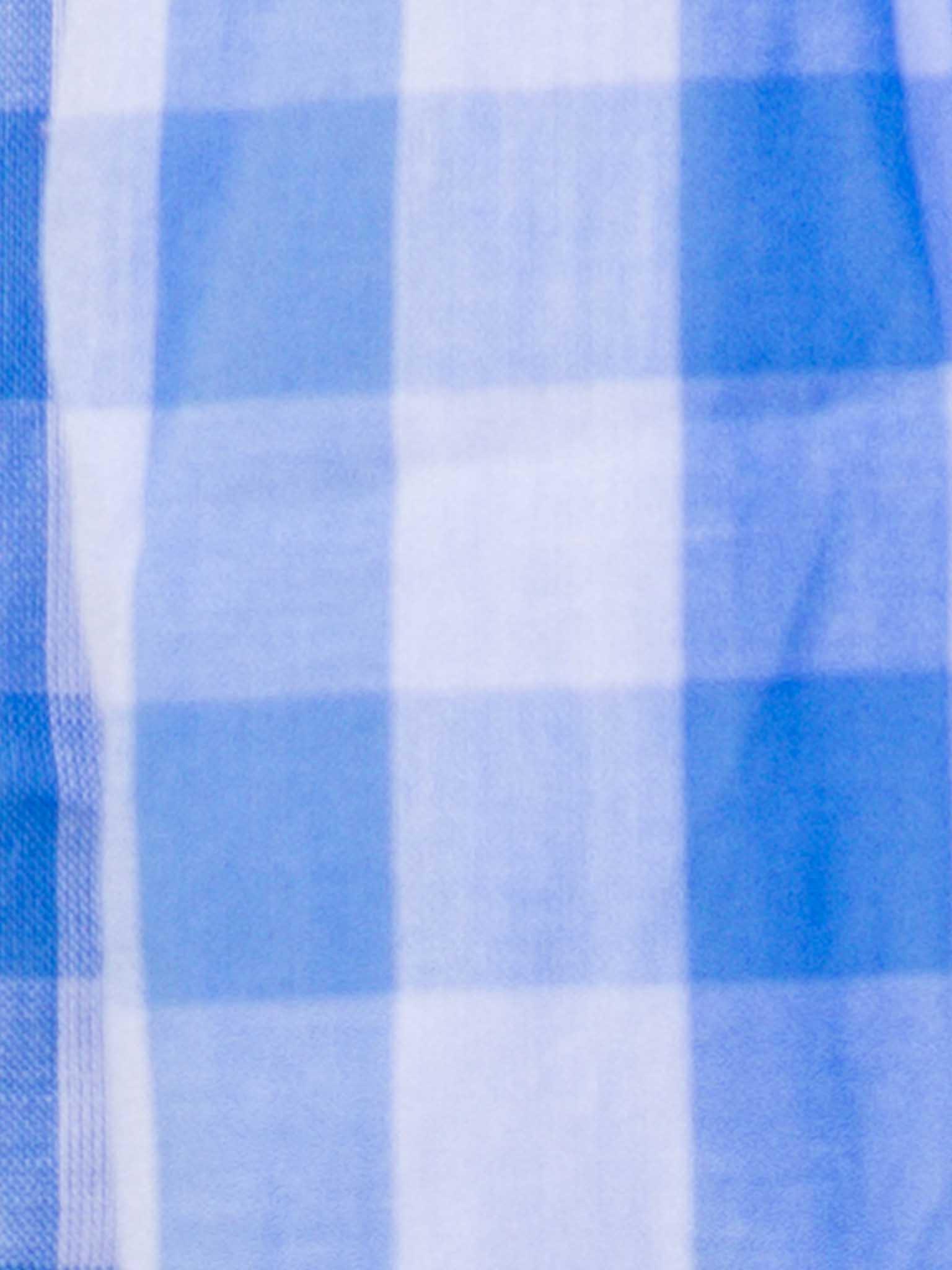 Blue Gingham Shirt Dress - Oobi