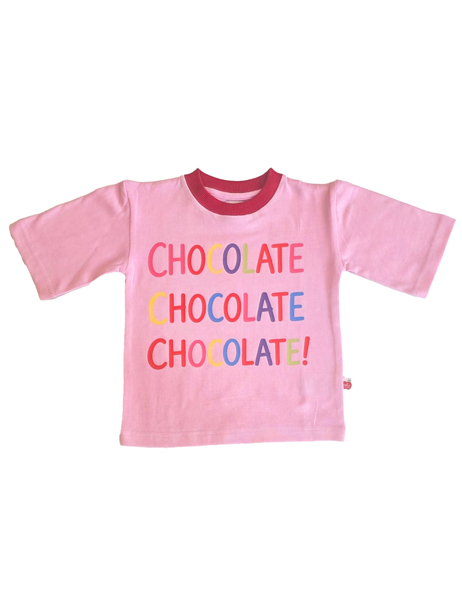 Chocolate Tee with Red Binding - Personalise it!