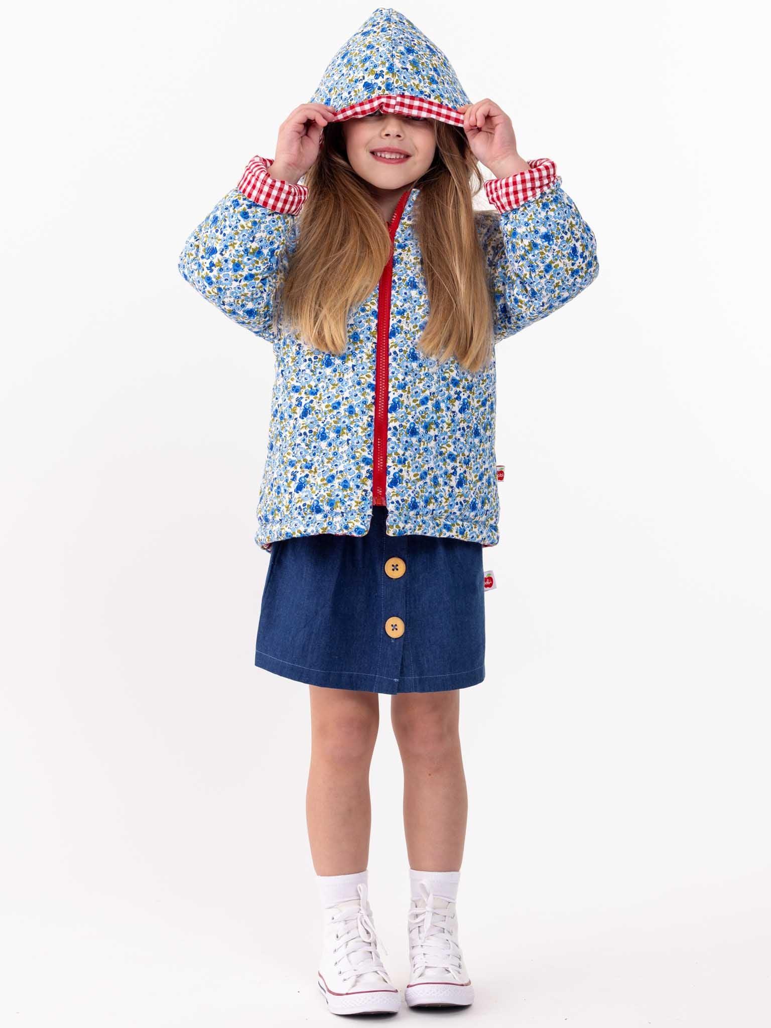 English Flowers Quilted Reversible Jacket