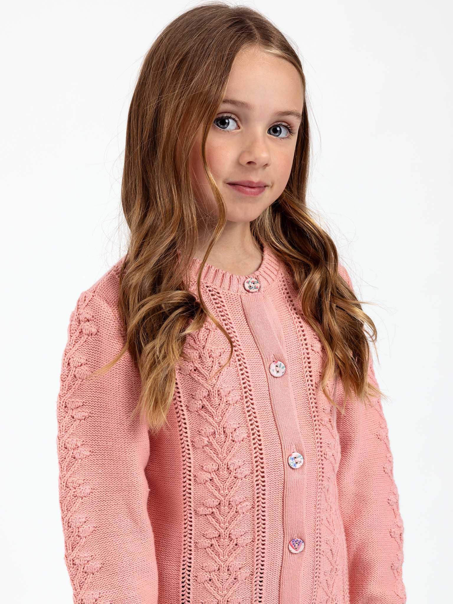 Floral Cardigan Pretty Pink - Oobi