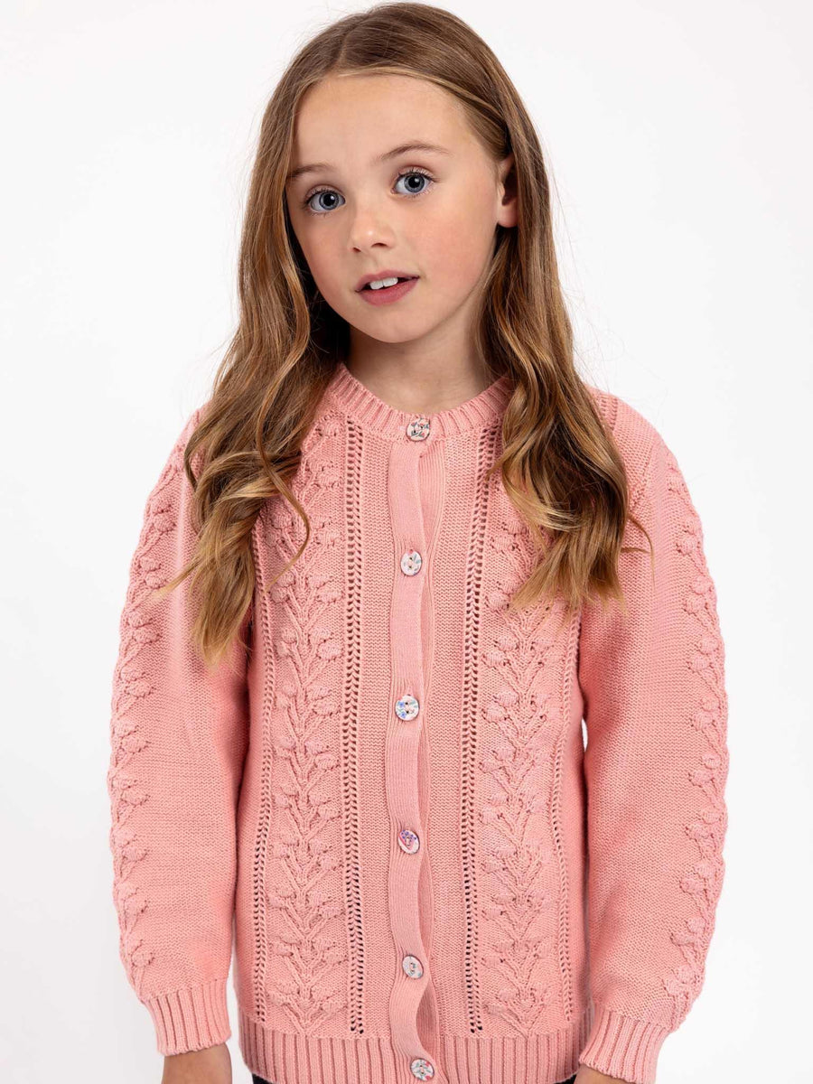 Floral Cardigan Pretty Pink