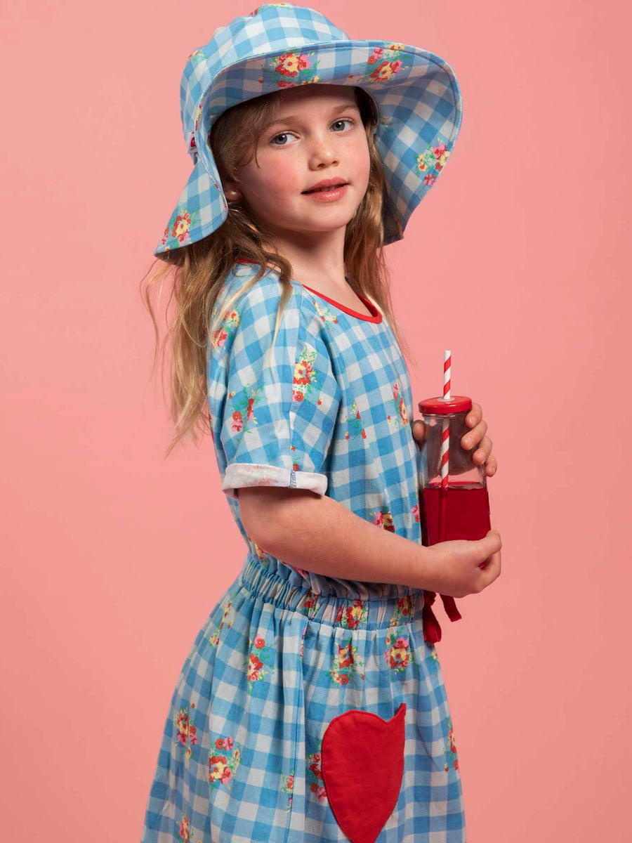 New Love Gingham Jersey Dress