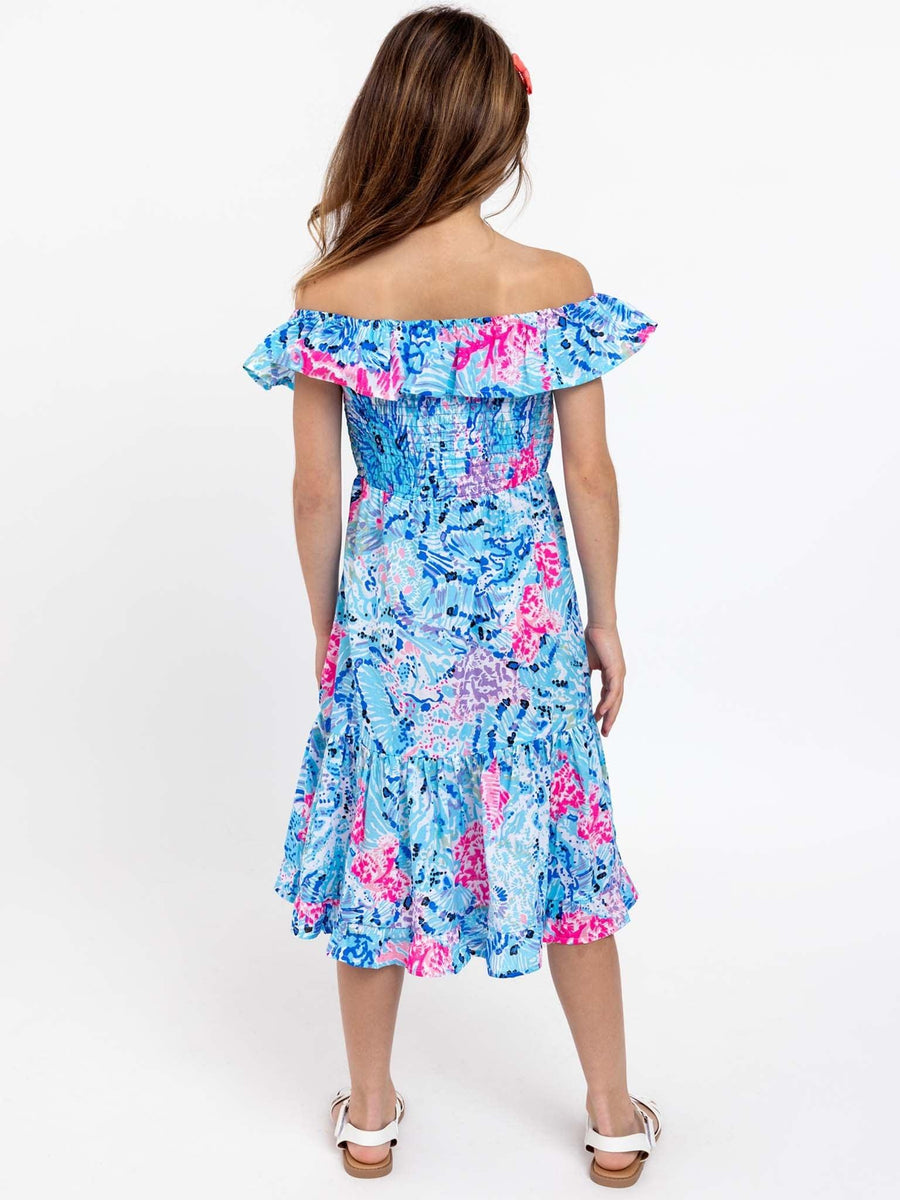 Coral Reef Garden Party Dress