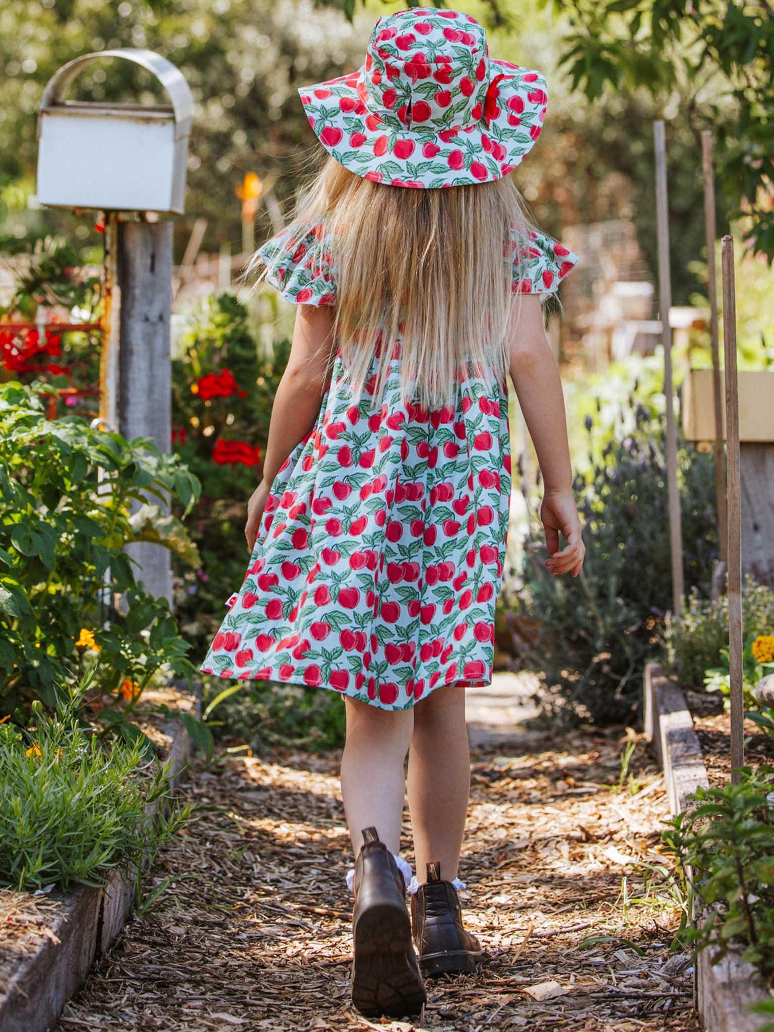 Cherry Heart Pocket Dress - Oobi