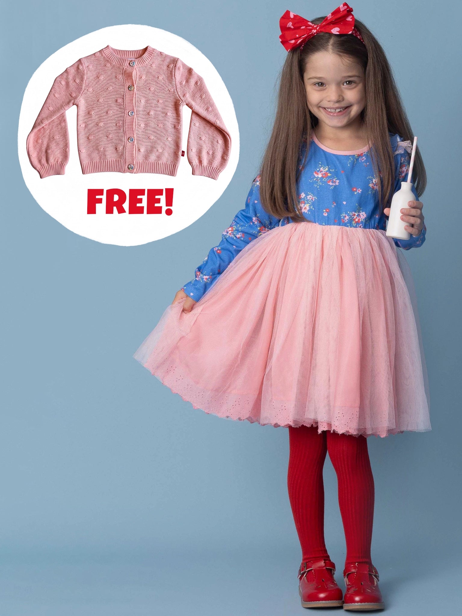 Indigo Tutu & FREE Cardigan Bundle