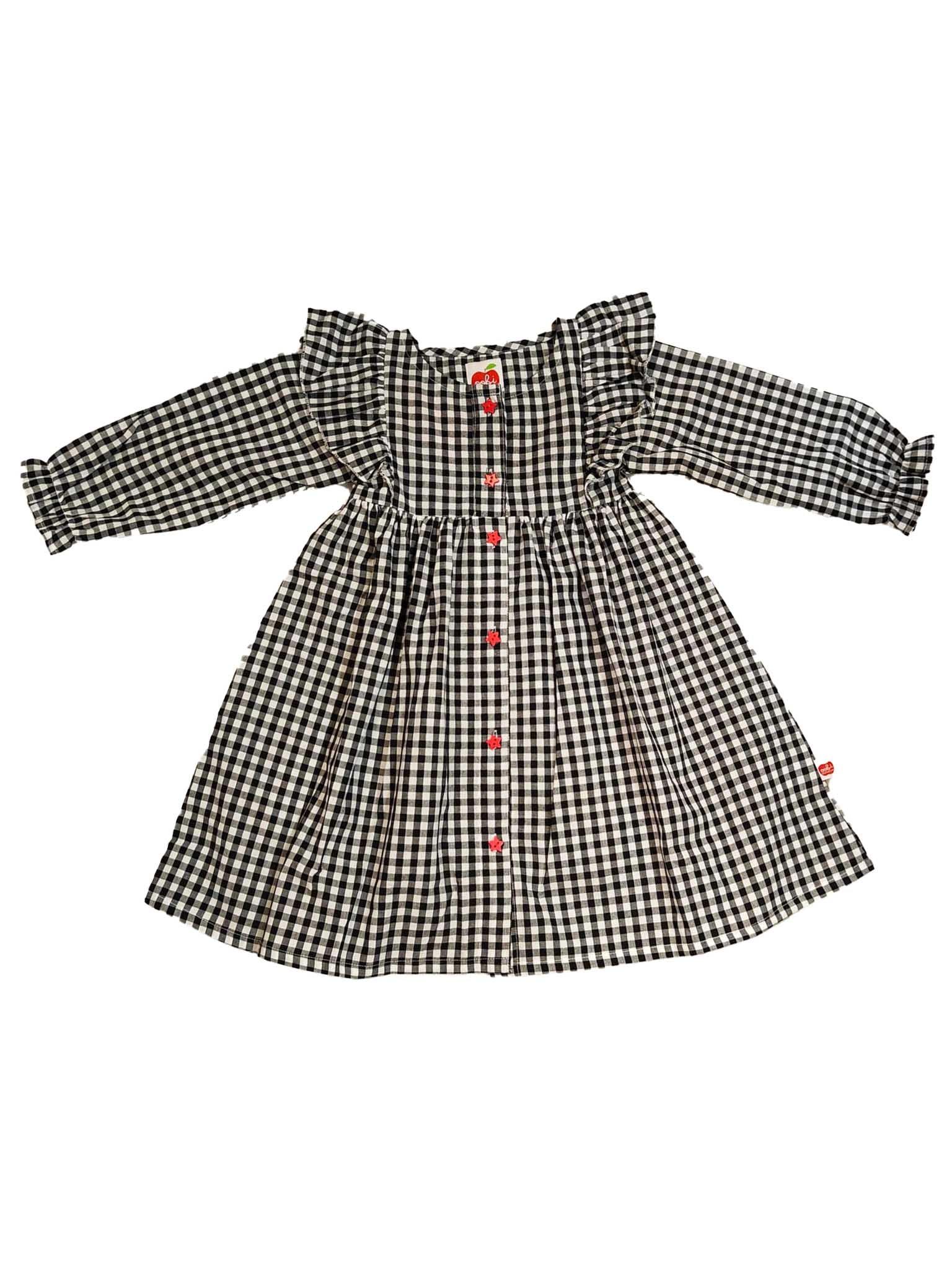 Black Gingham Mathilda Dress