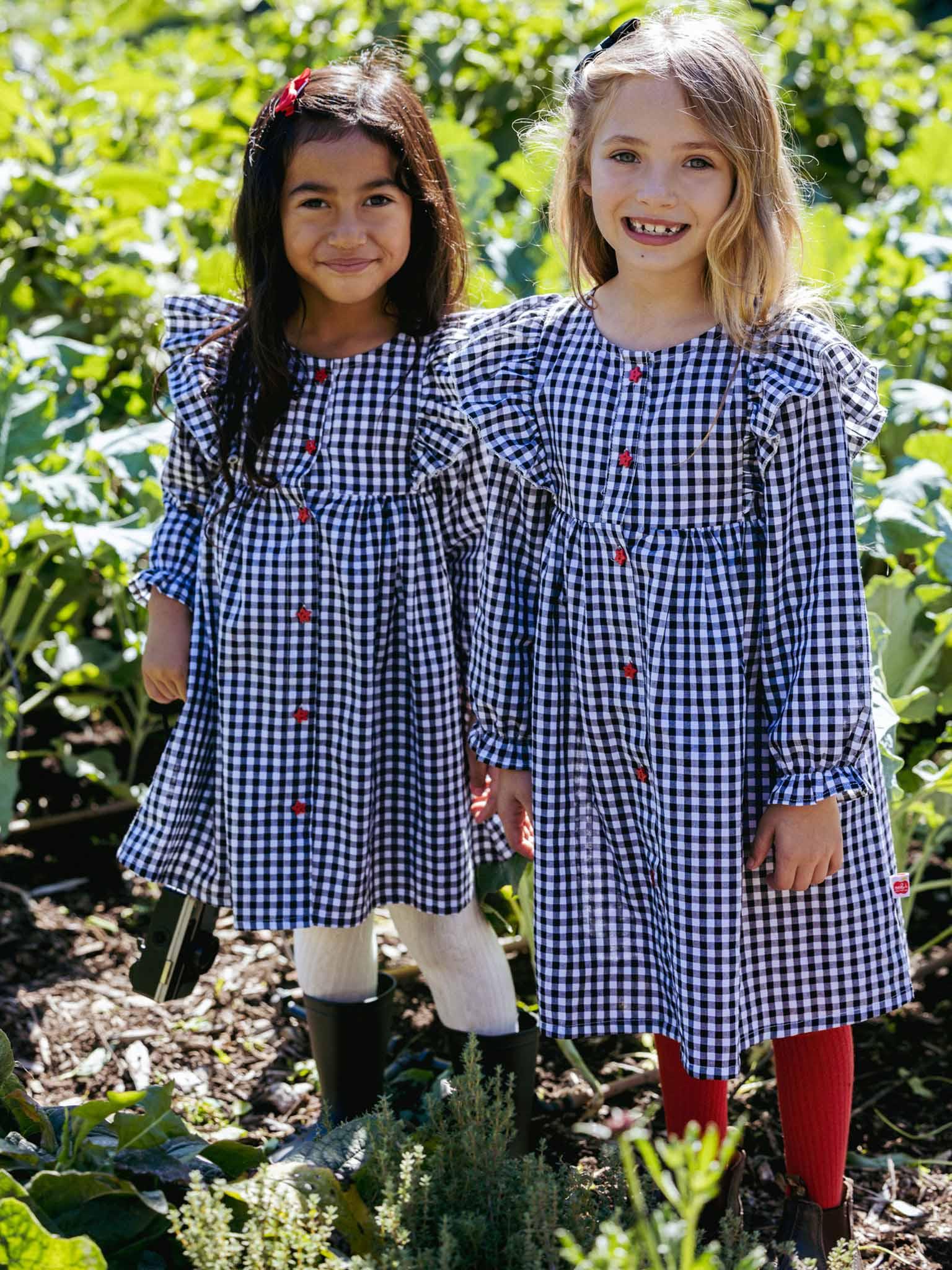 Black Gingham Mathilda Dress - Oobi