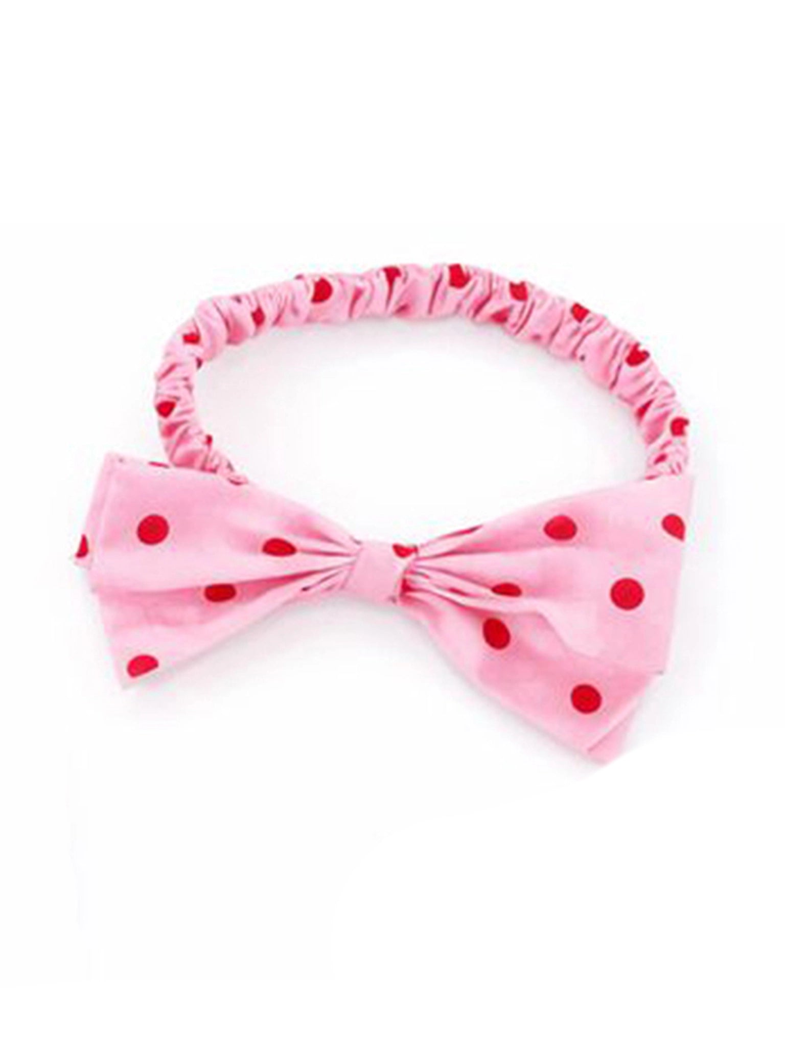 Dotty Bow Stretch Headband