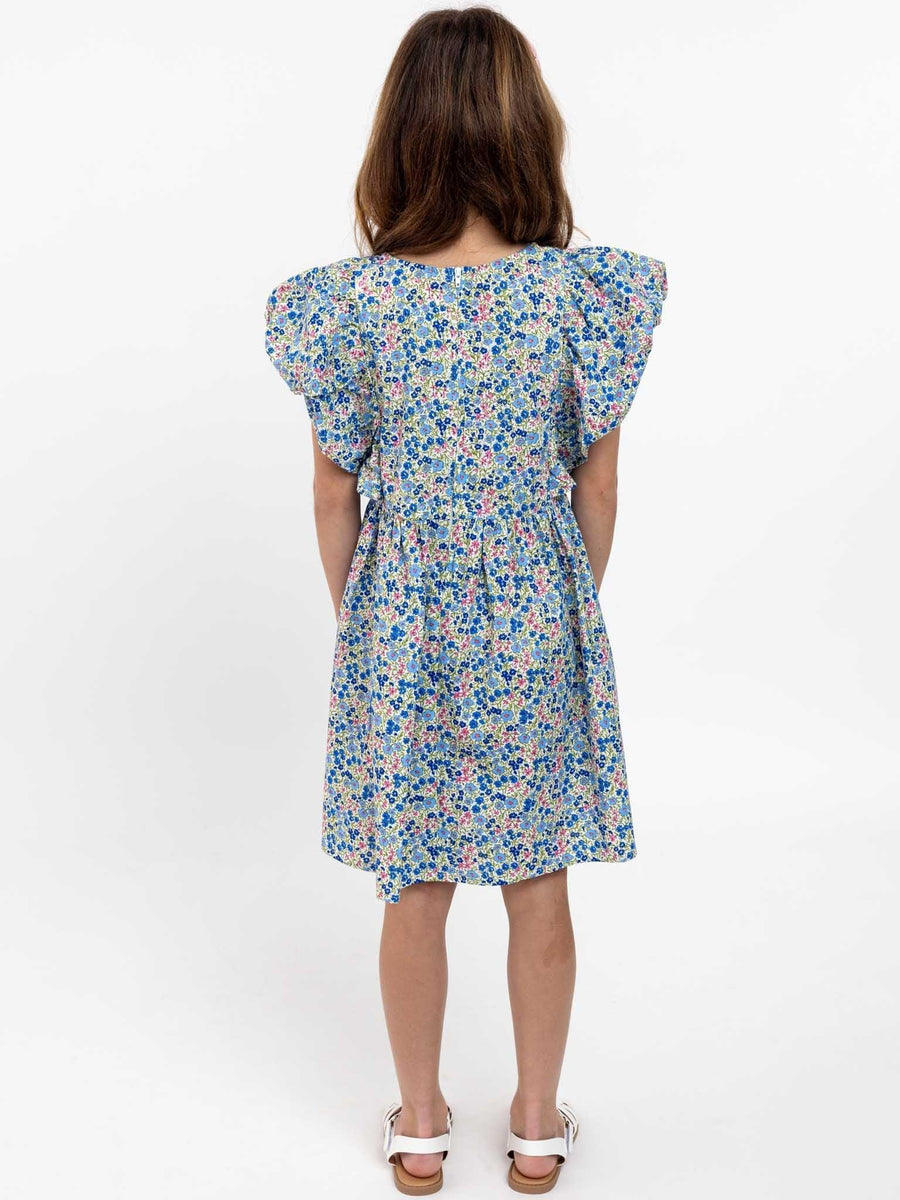 Cottage Flower Puff Sleeve Dress