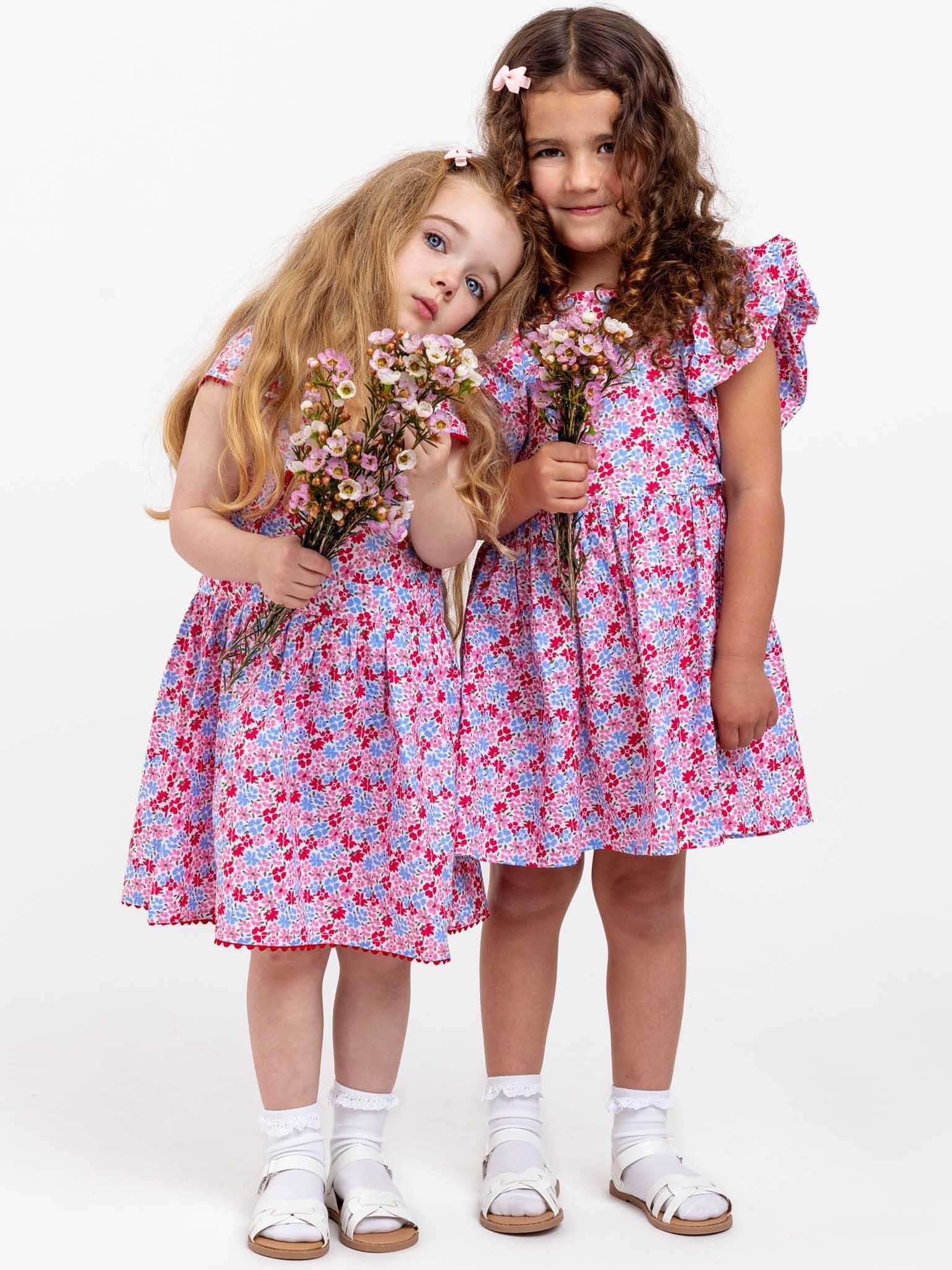 Cottage Flower Lacy Dress - Oobi