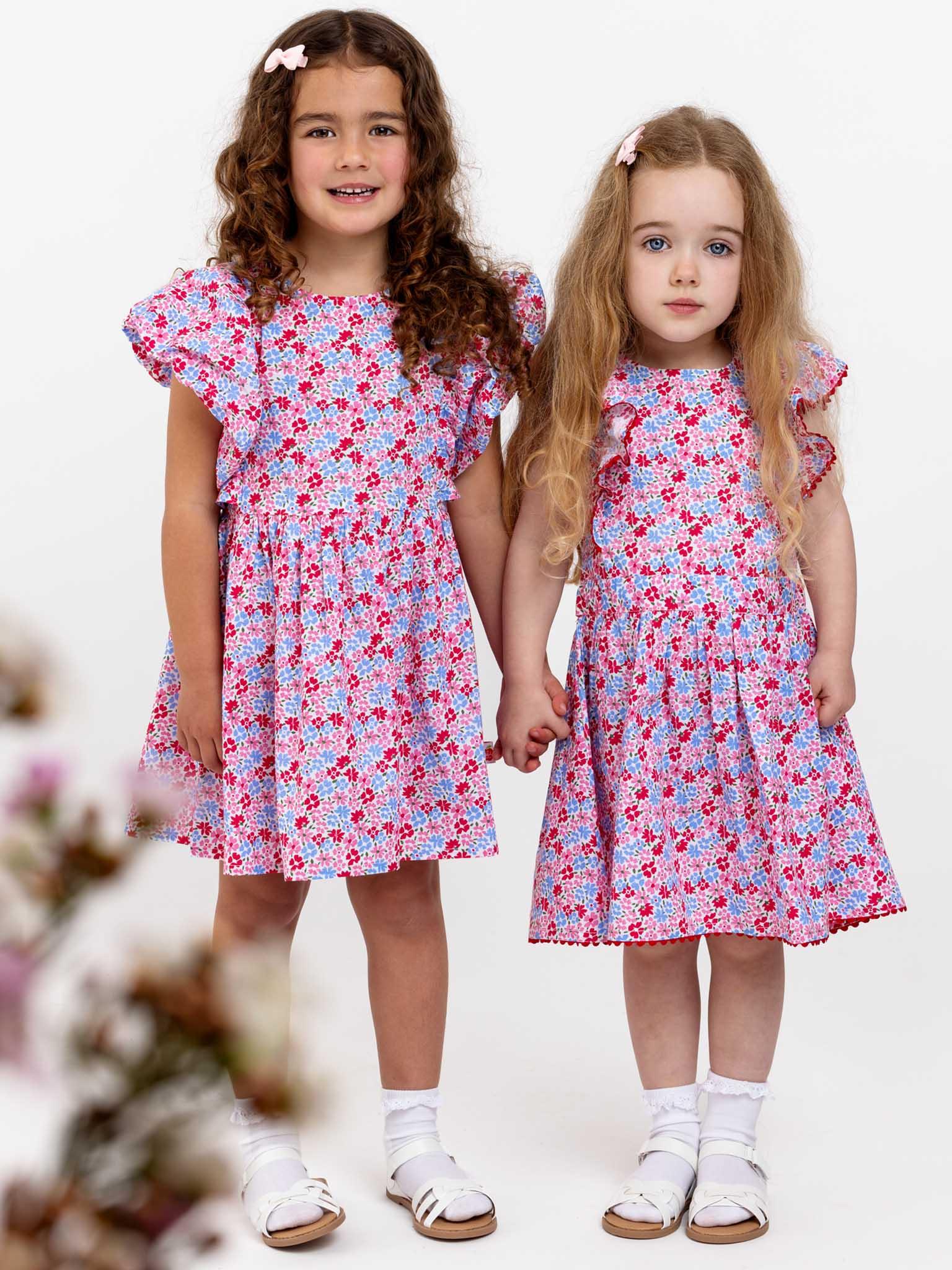 Cottage Flower Lacy Dress - Oobi