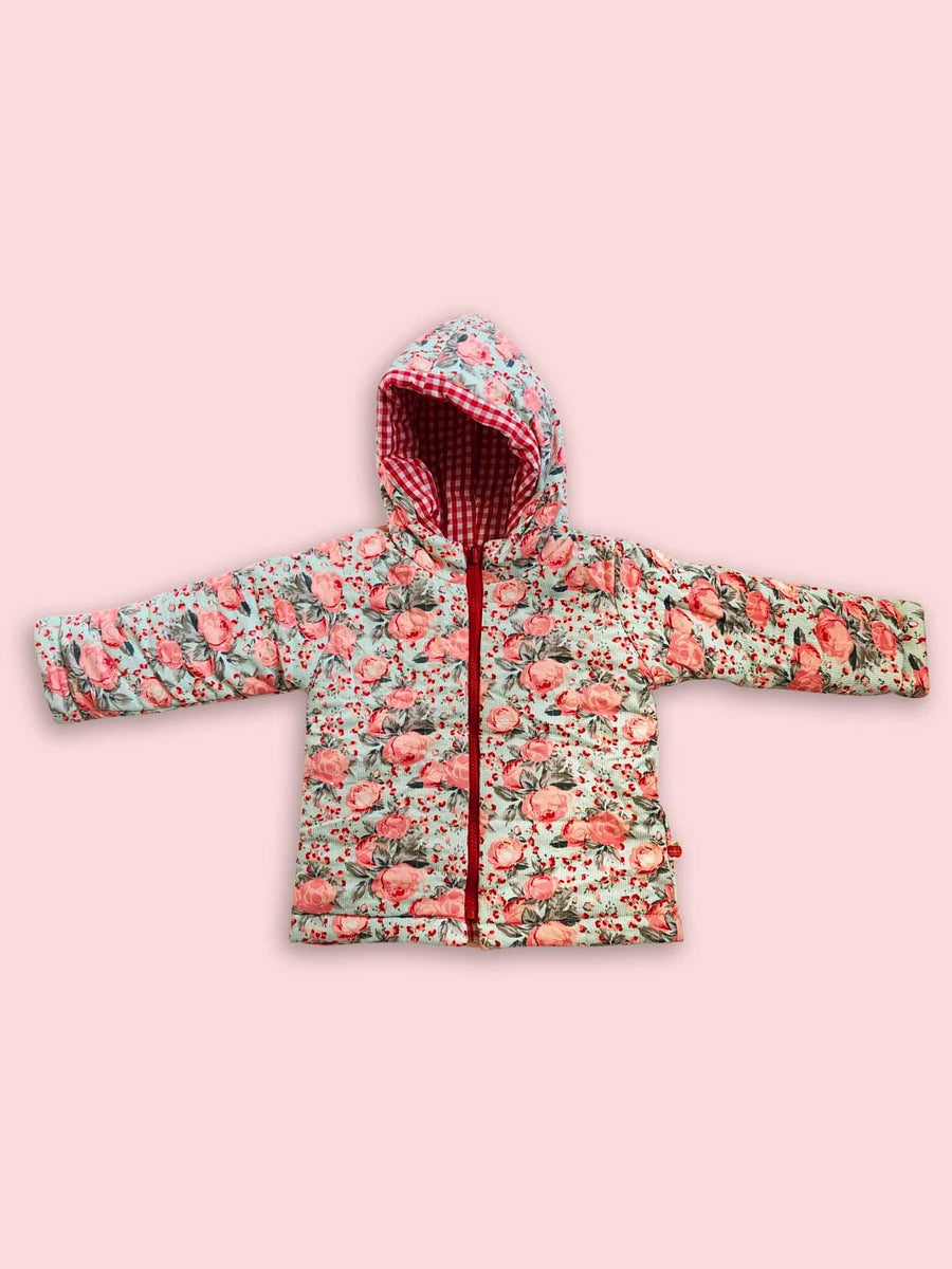 Vintage Rose Reversible Cotton Quilted Jacket