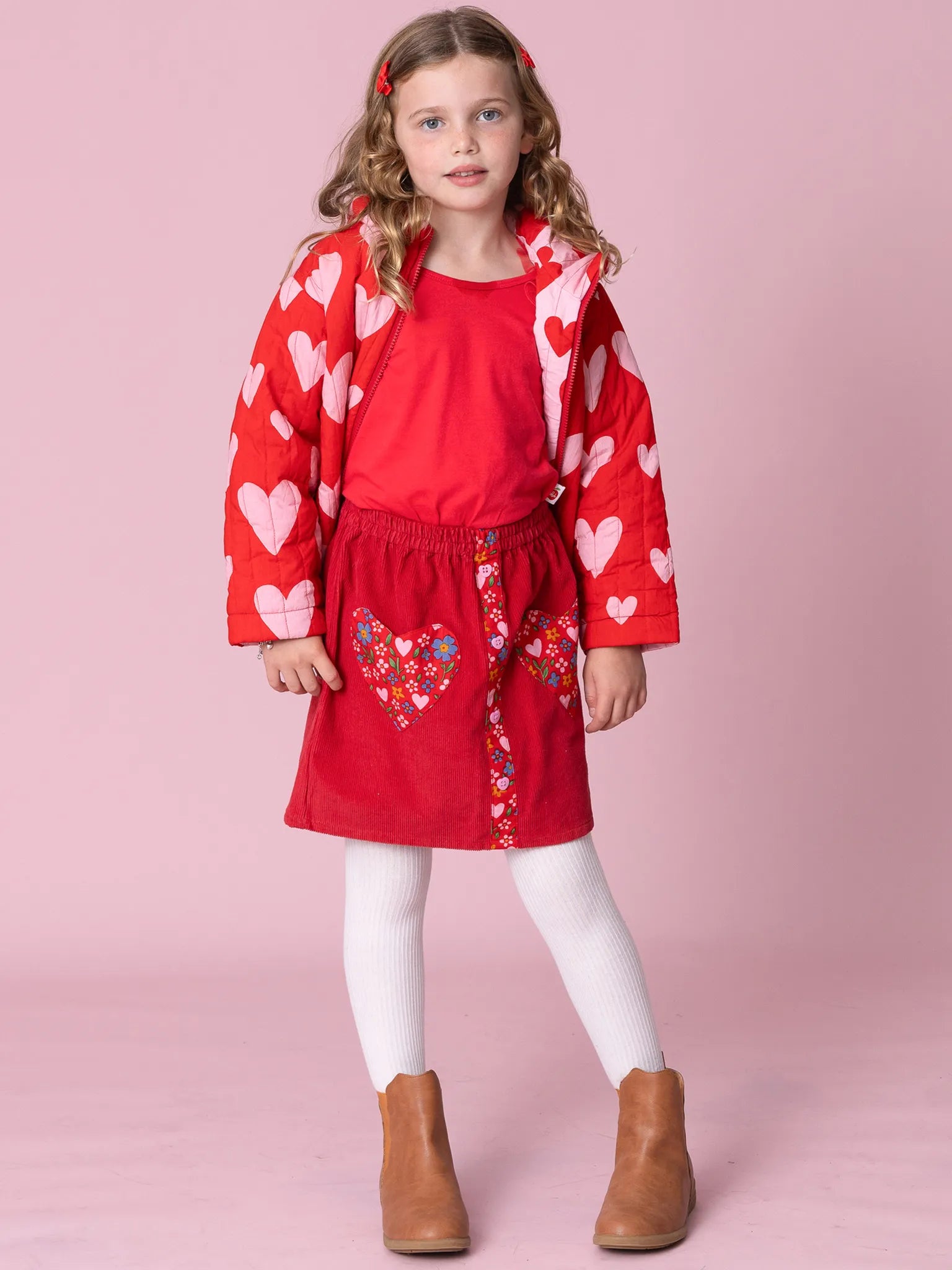 Wild Hearts Corduroy Skirt