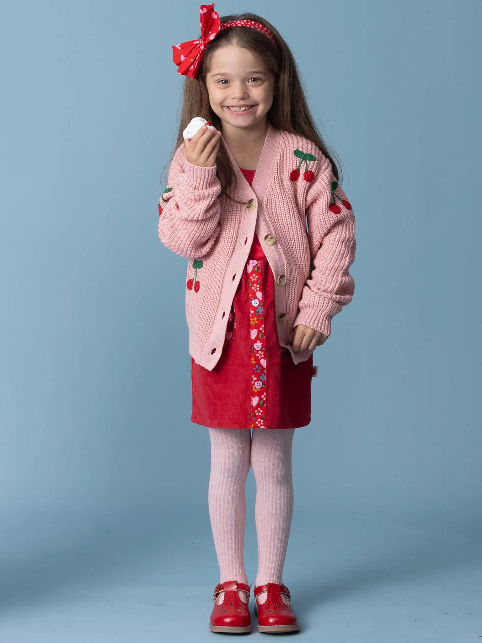 Cherry Appliqué Cardigan