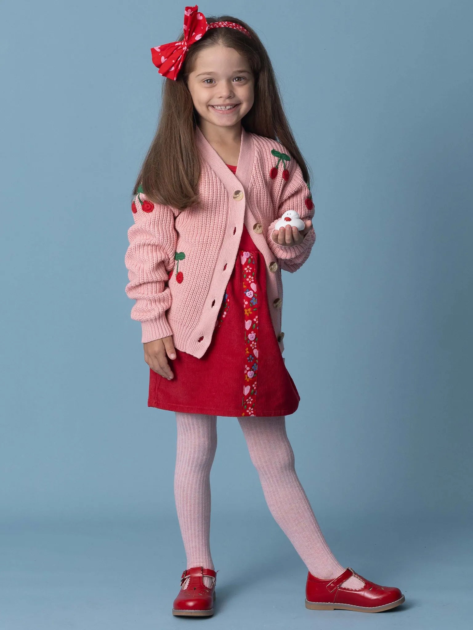 Cherry Appliqué Cardigan
