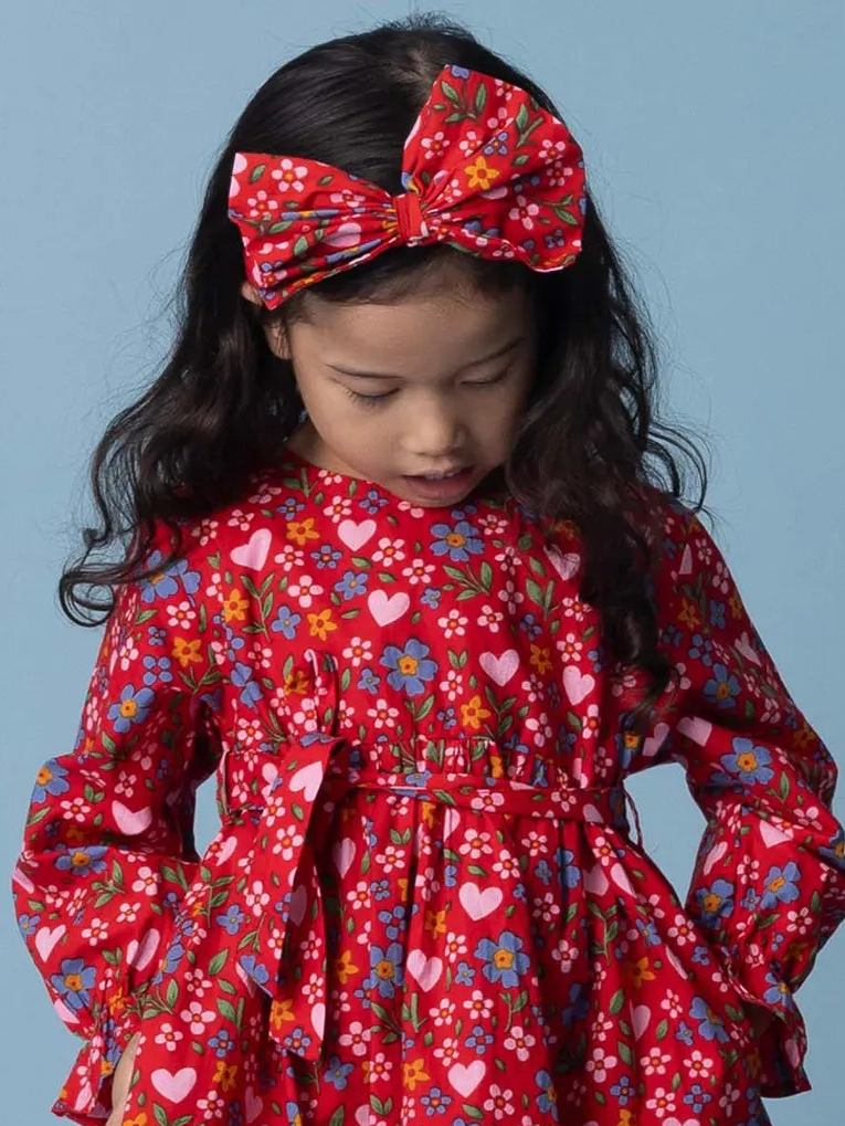 Wild Hearts Bow Stretchy Headband