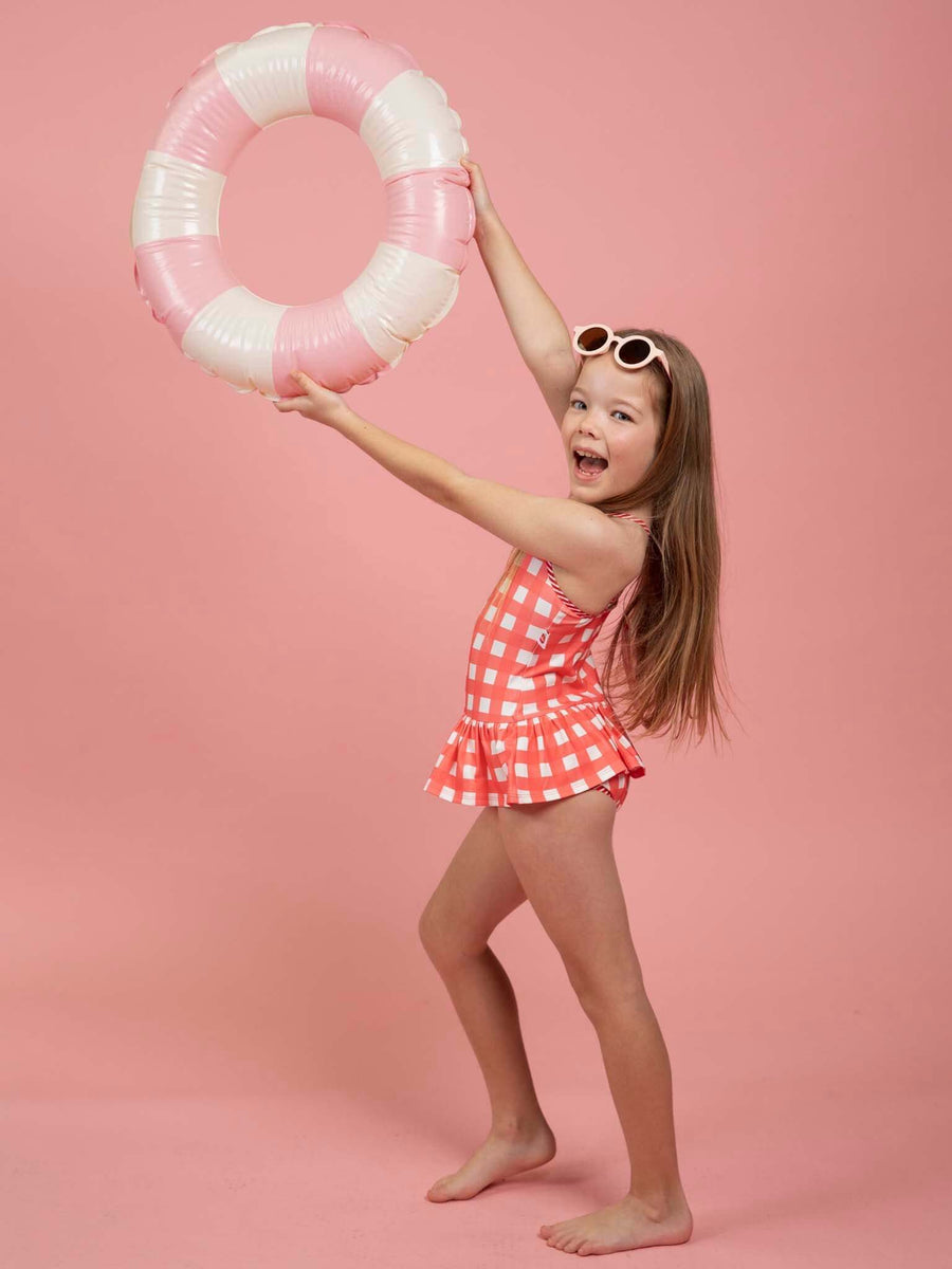 SPF 50 Gingham Swimsuit with Adjusters