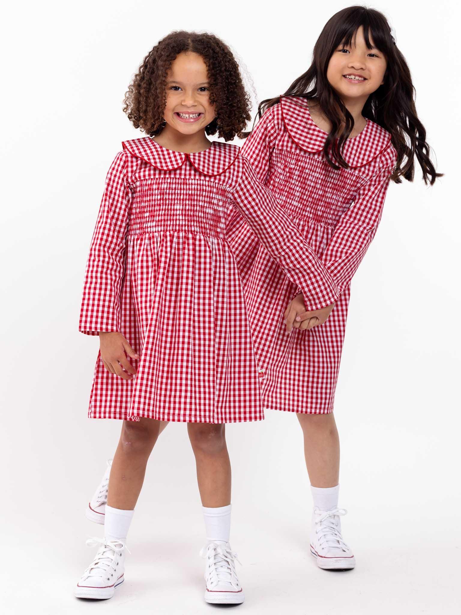 Red Gingham Rebecca Dress Size 12