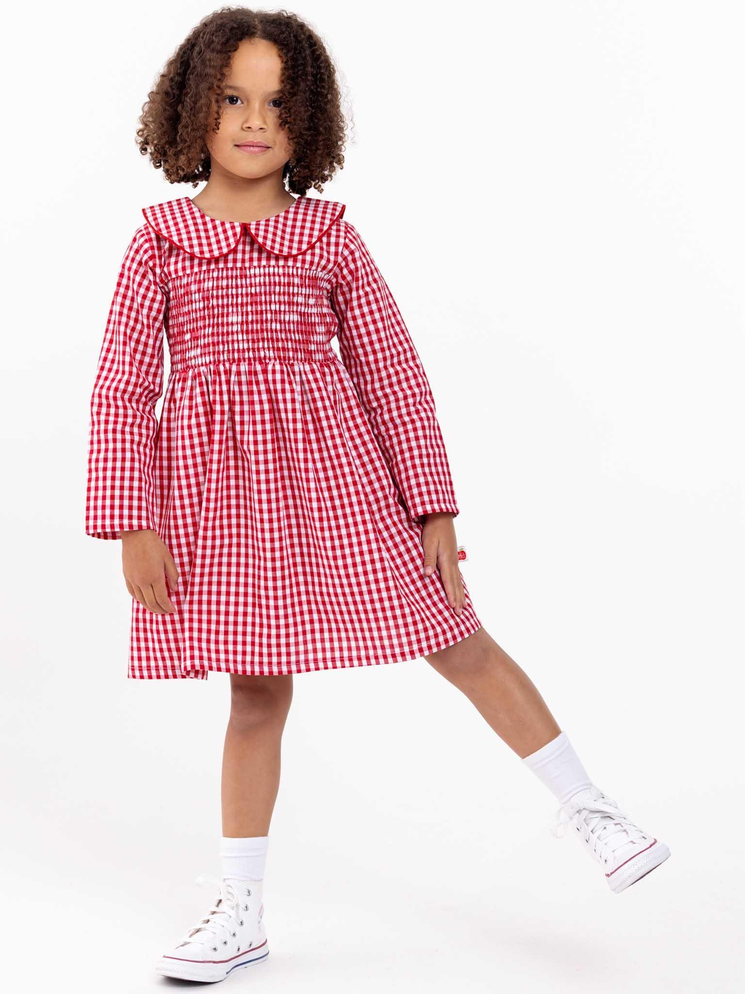 Red Gingham Rebecca Dress Size 12