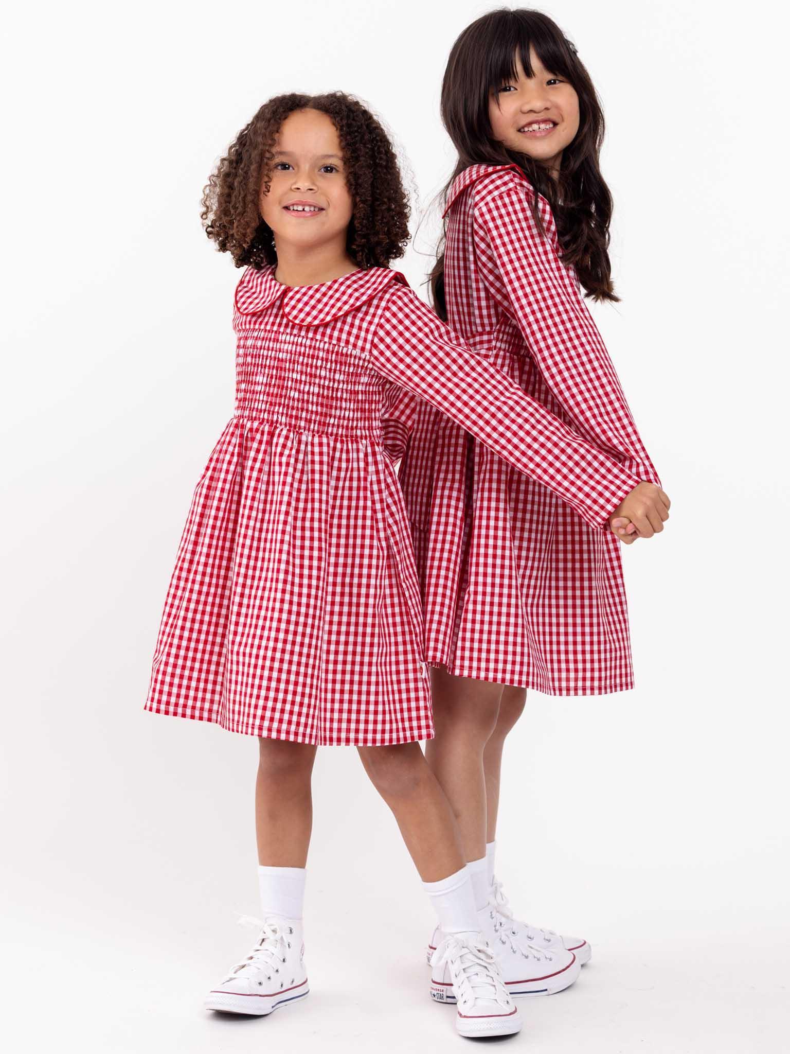 Red Gingham Rebecca Dress Size 12