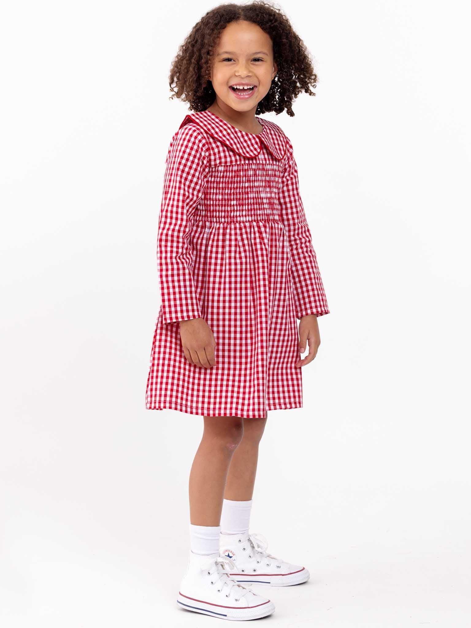 Red Gingham Rebecca Dress Size 12