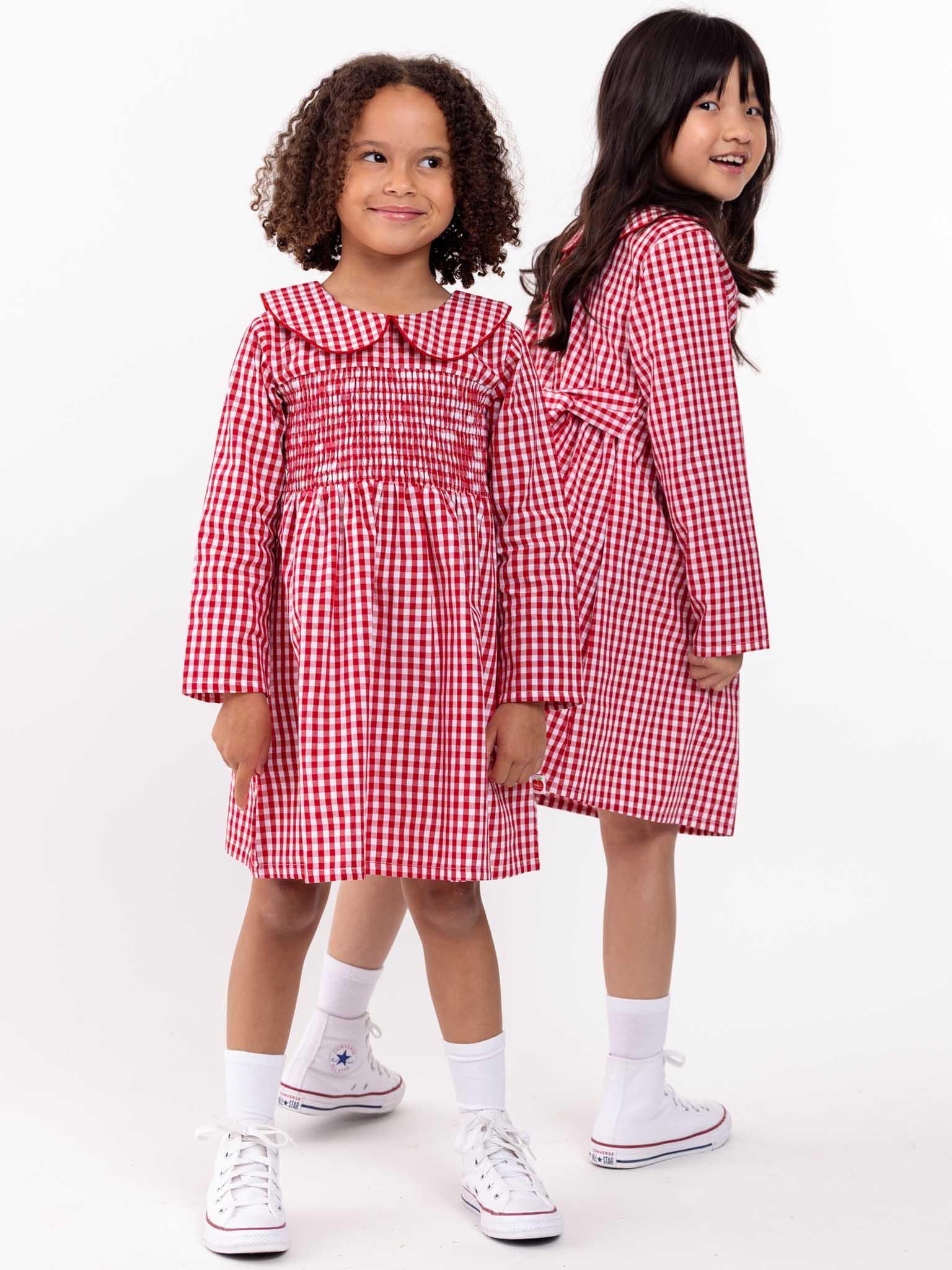 Red Gingham Rebecca Dress Size 12