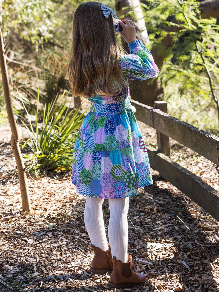 Patchwork Shirt Dress