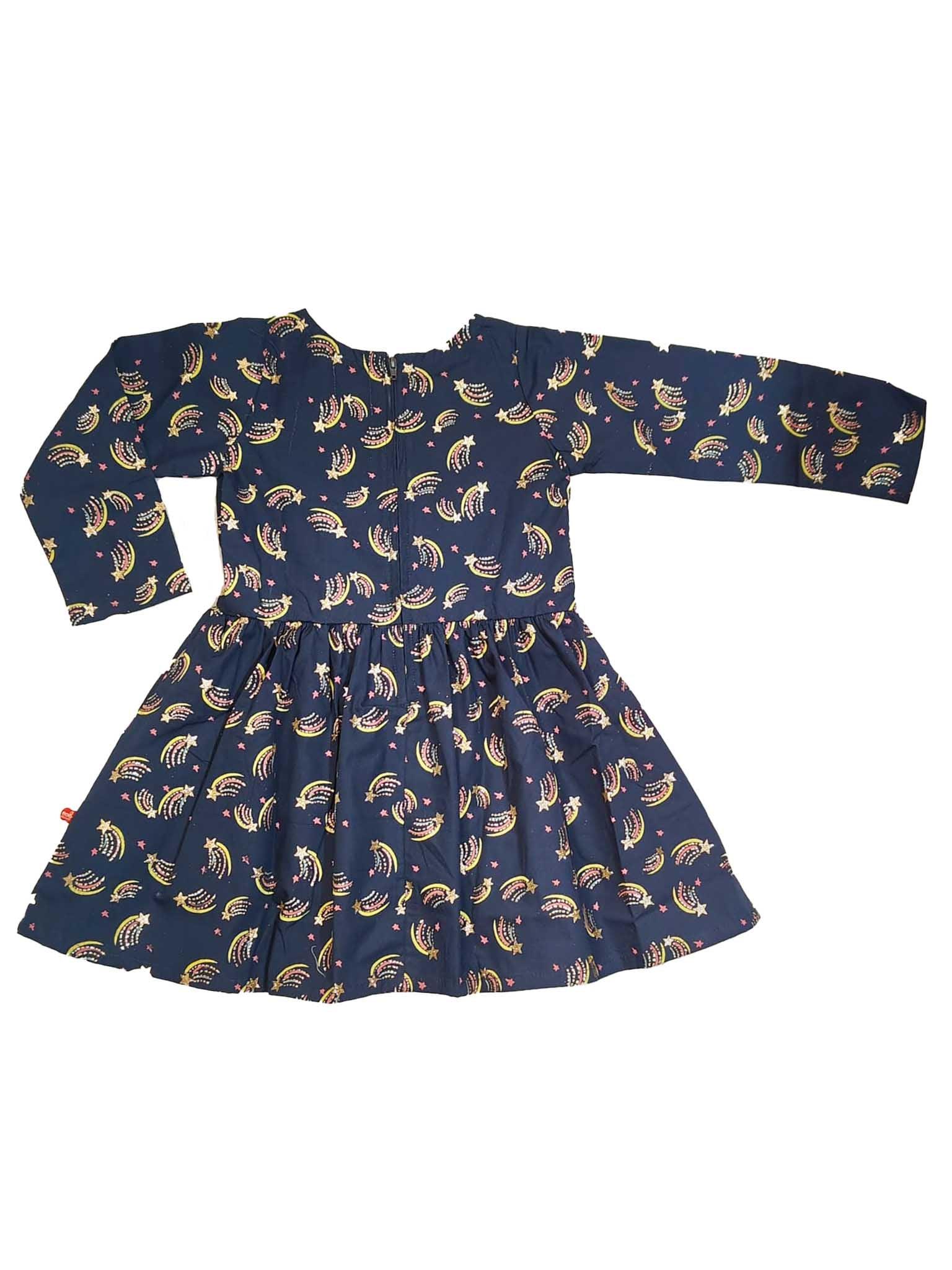 Navy stars dress for girls