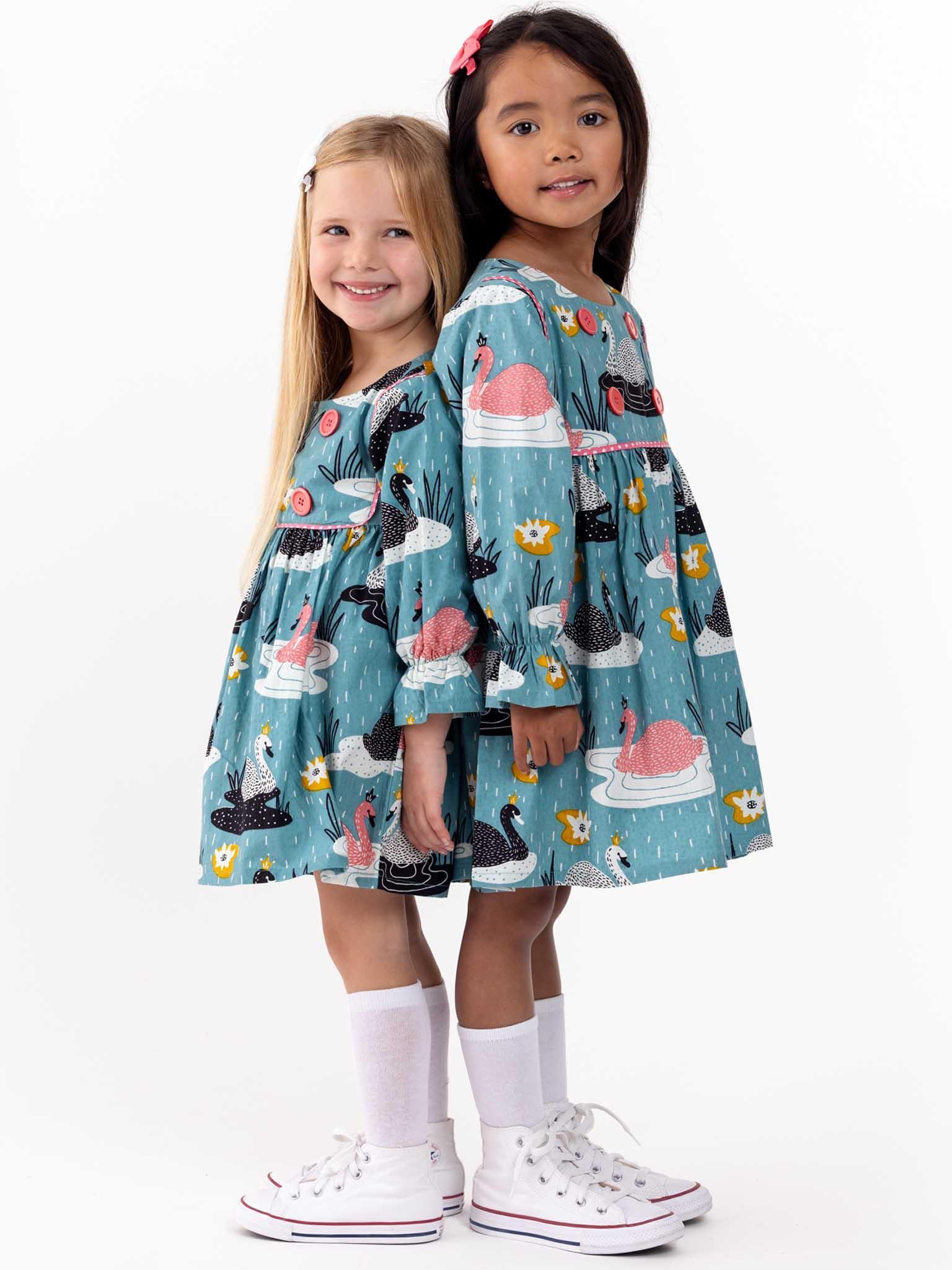 Swan Song Sage Dress - Oobi