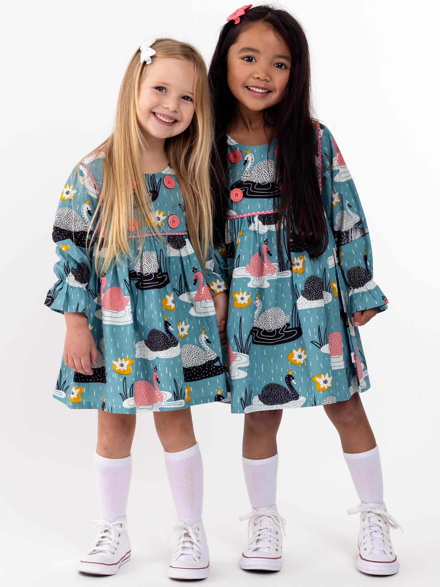 Swan Song Sage Dress - Oobi