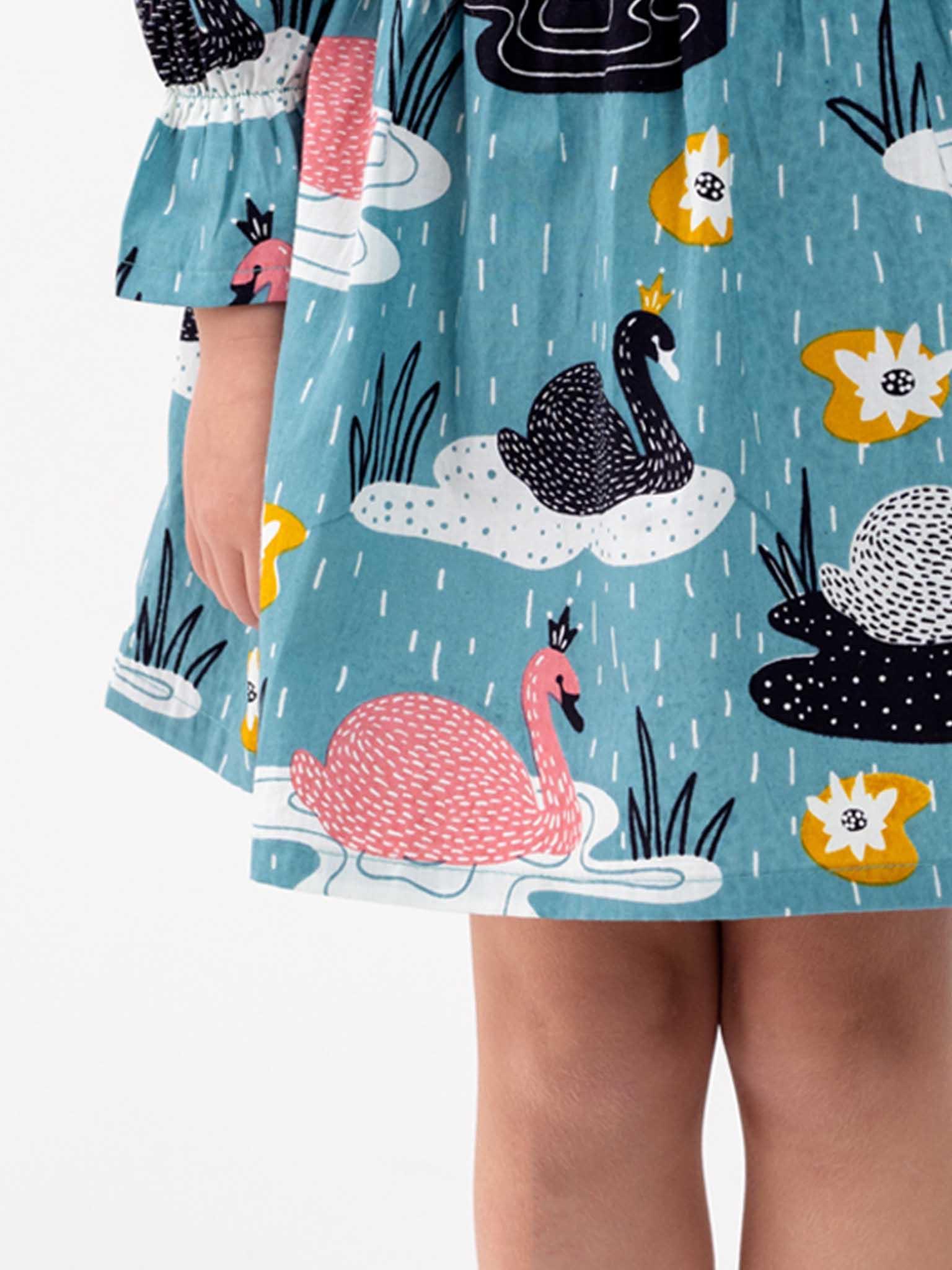 Swan Song Sage Dress - Oobi
