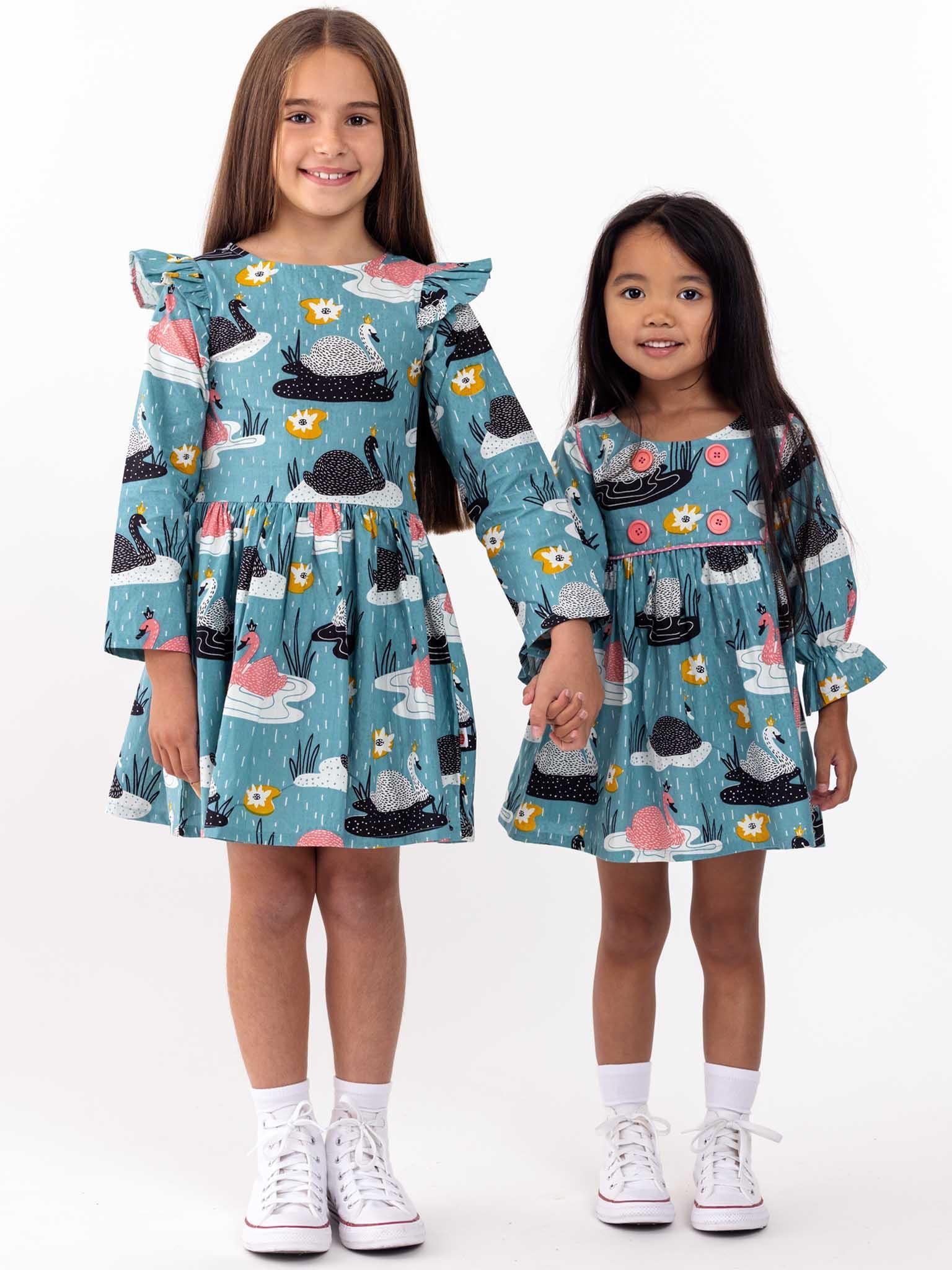 Swan Song Sage Dress - Oobi