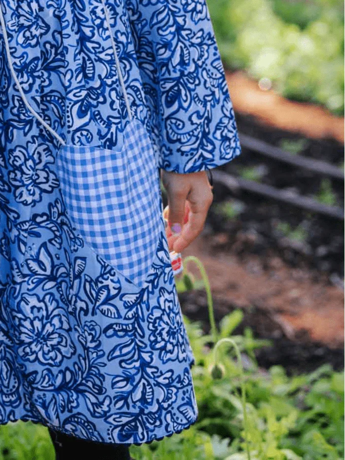 Navy Floral Treasure Dress - Oobi