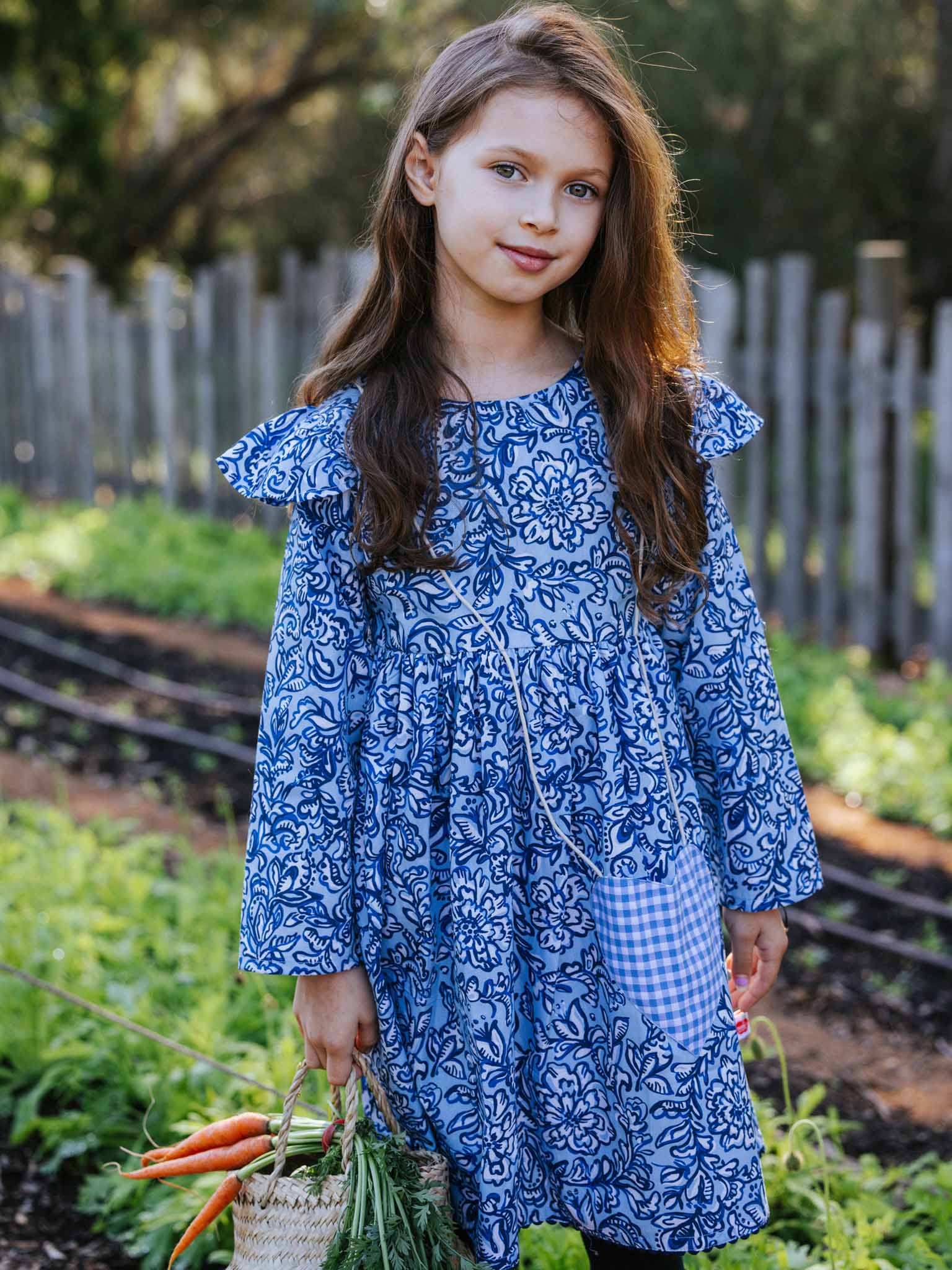 Navy Floral Treasure Dress - Oobi