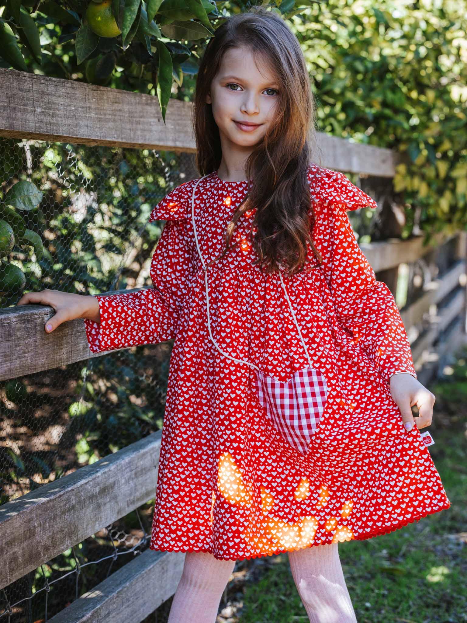 Red Heart Treasure Dress - Oobi