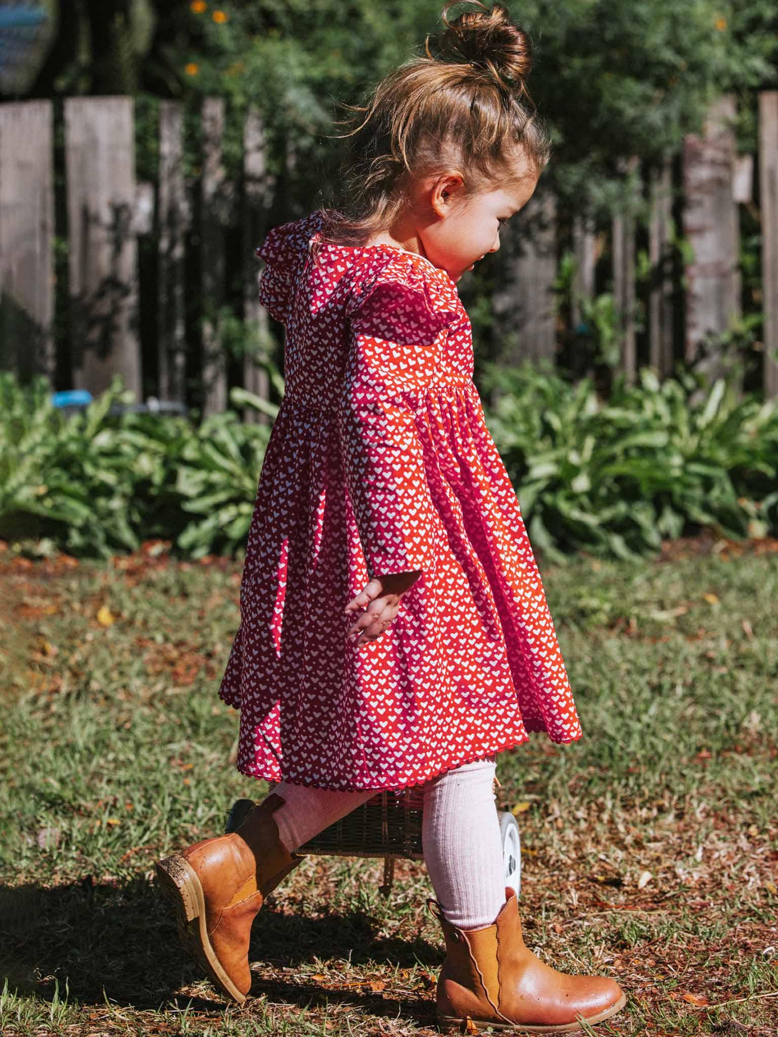 Red Heart Treasure Dress - Oobi