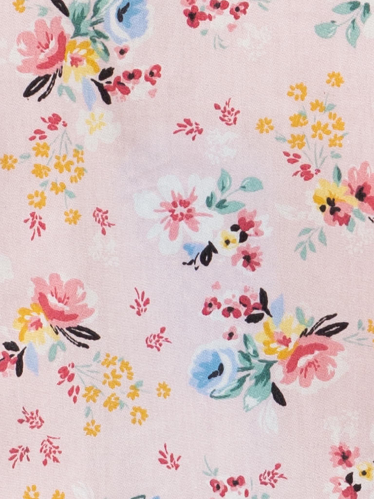Vintage Pink Floral Chloe Ponytail Hat - Oobi