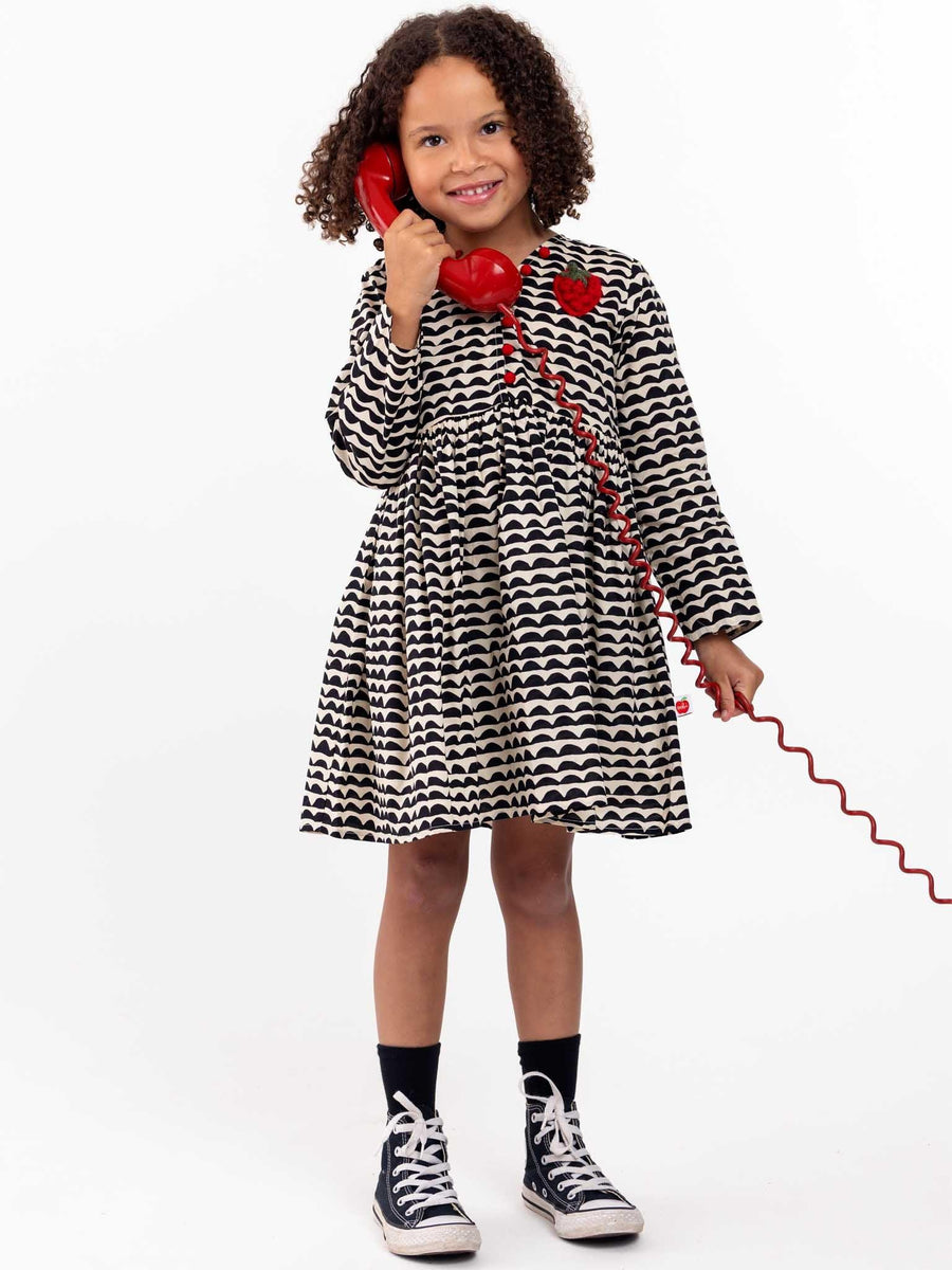 Wiggly Black Adriana Dress