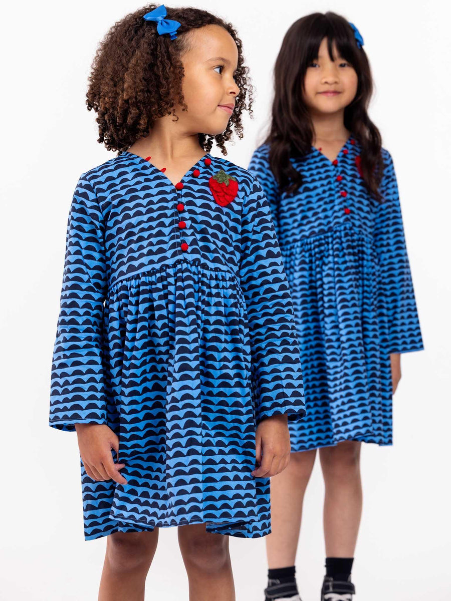 Wiggly Blue Adriana Dress