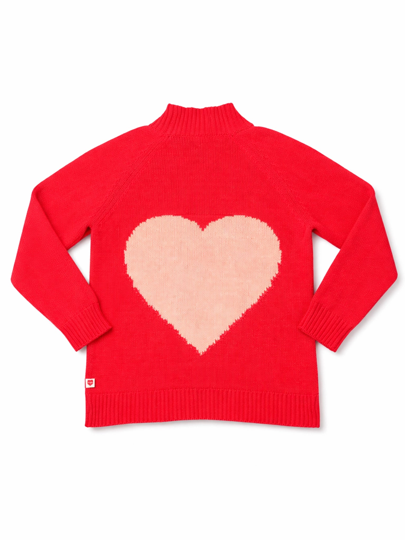 Women's Oversized Heart Chunky Knit Cardigan