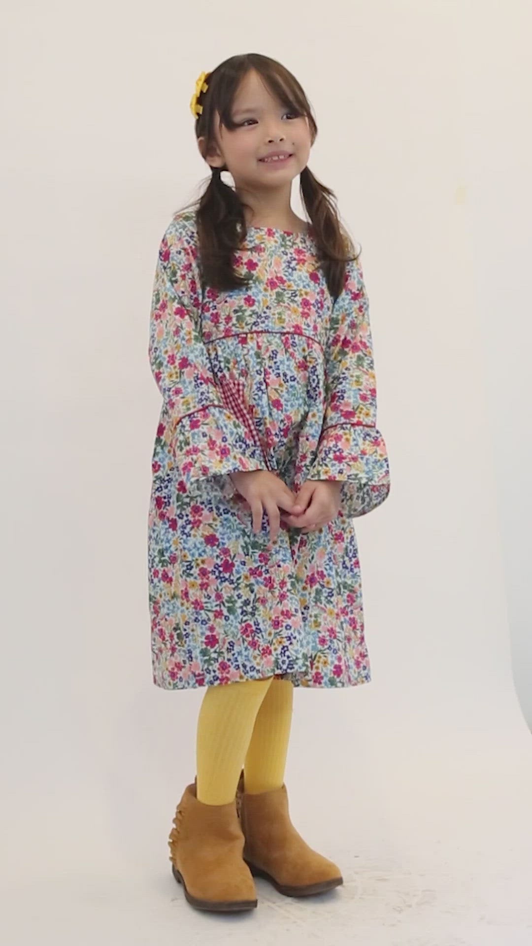 Blue floral dress