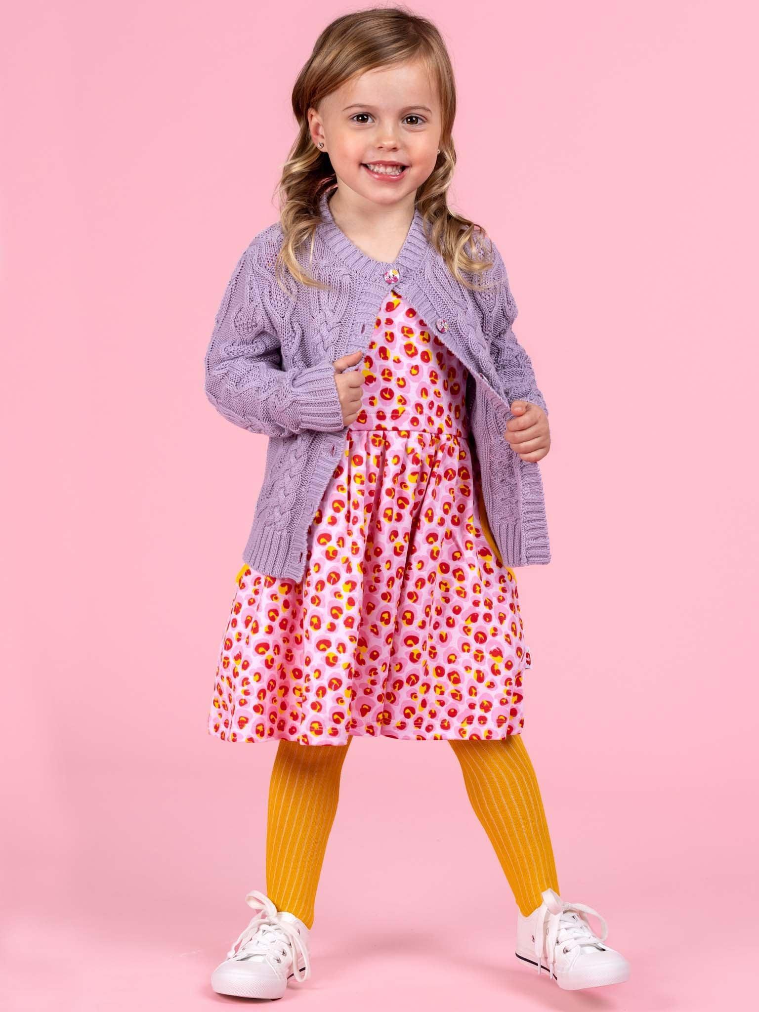 Purple cardigan