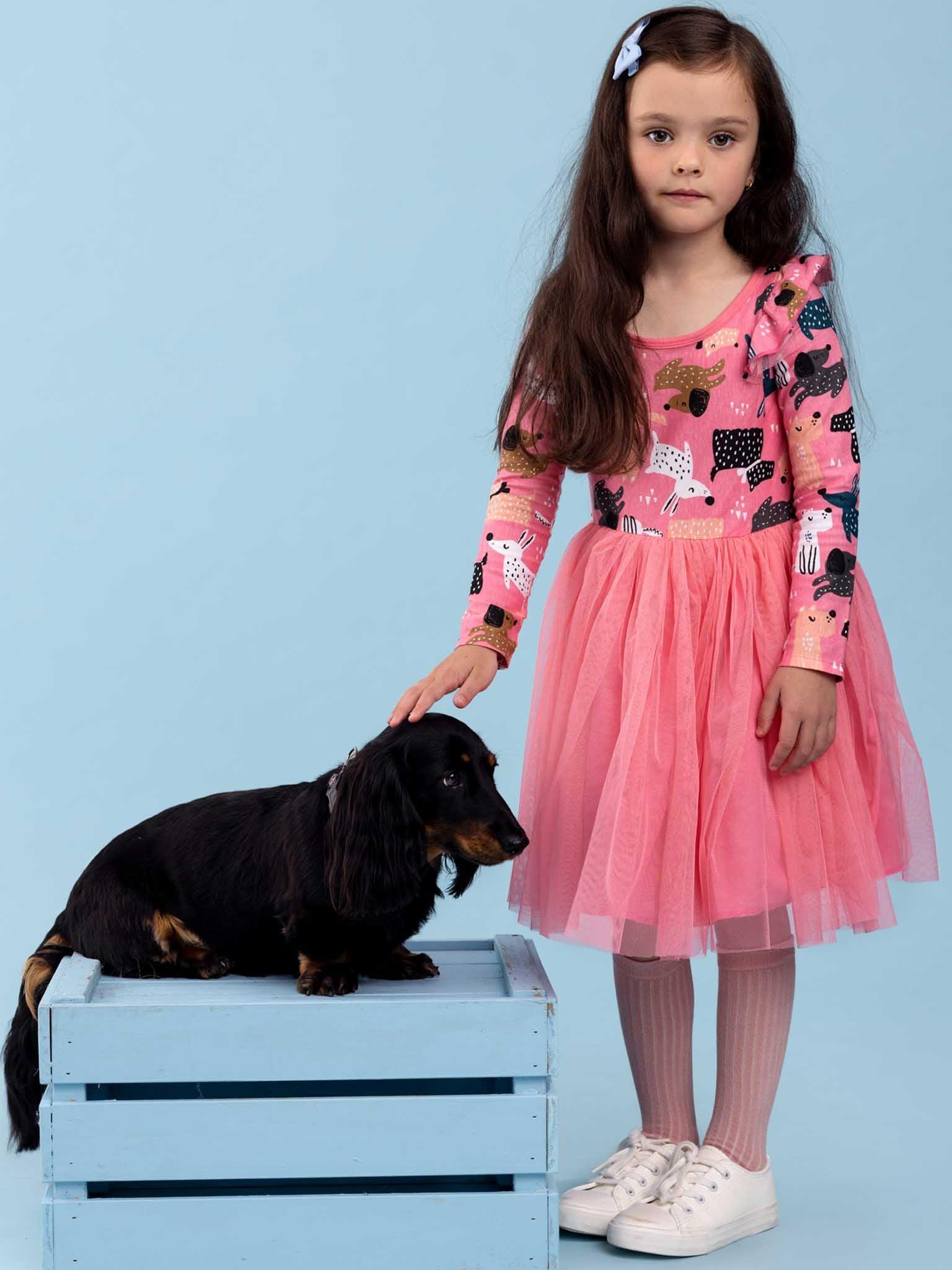 Ariel Pink Doggo Dress - Oobi