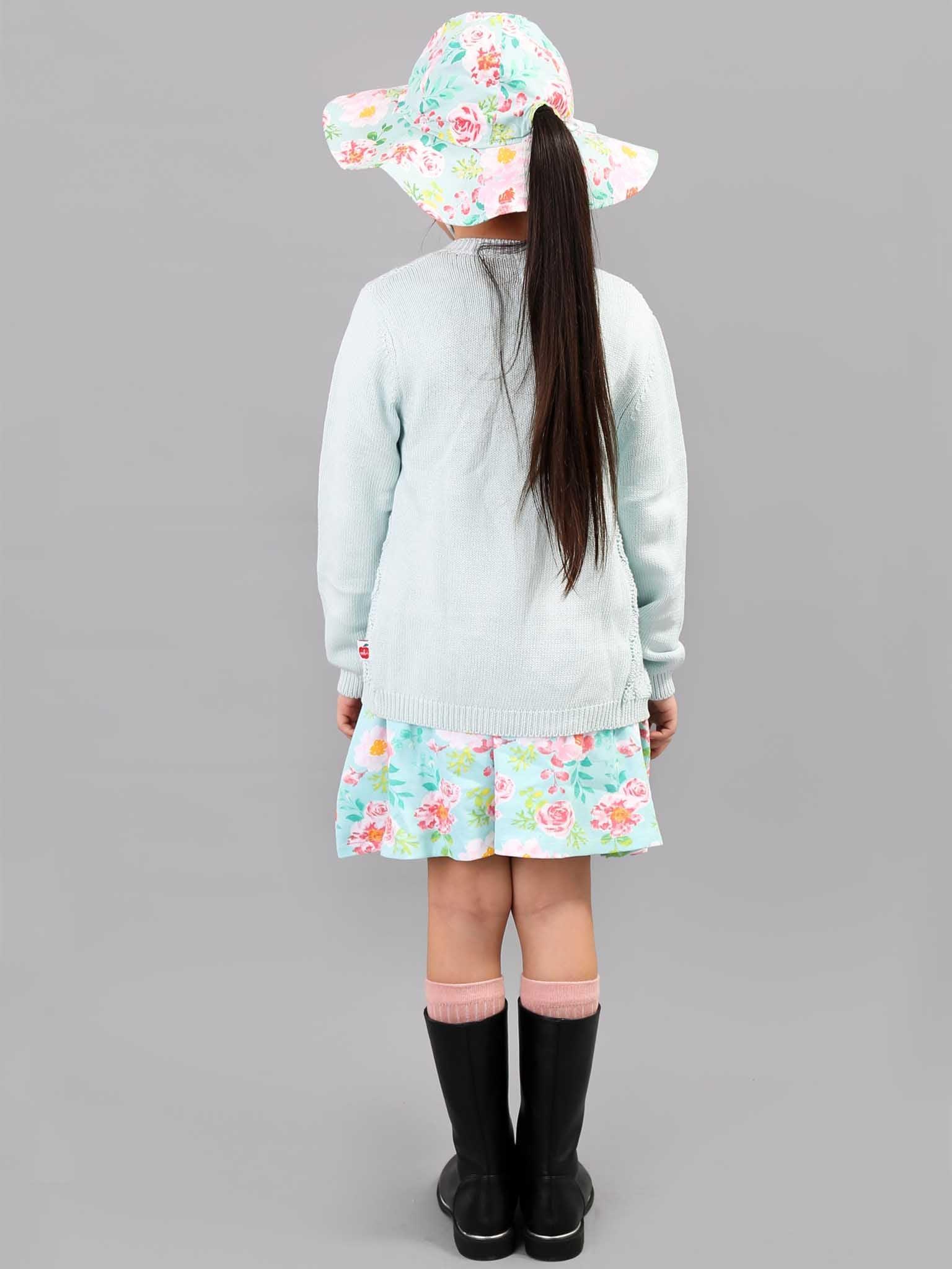 Margot Blue Watercolour Hat - Oobi