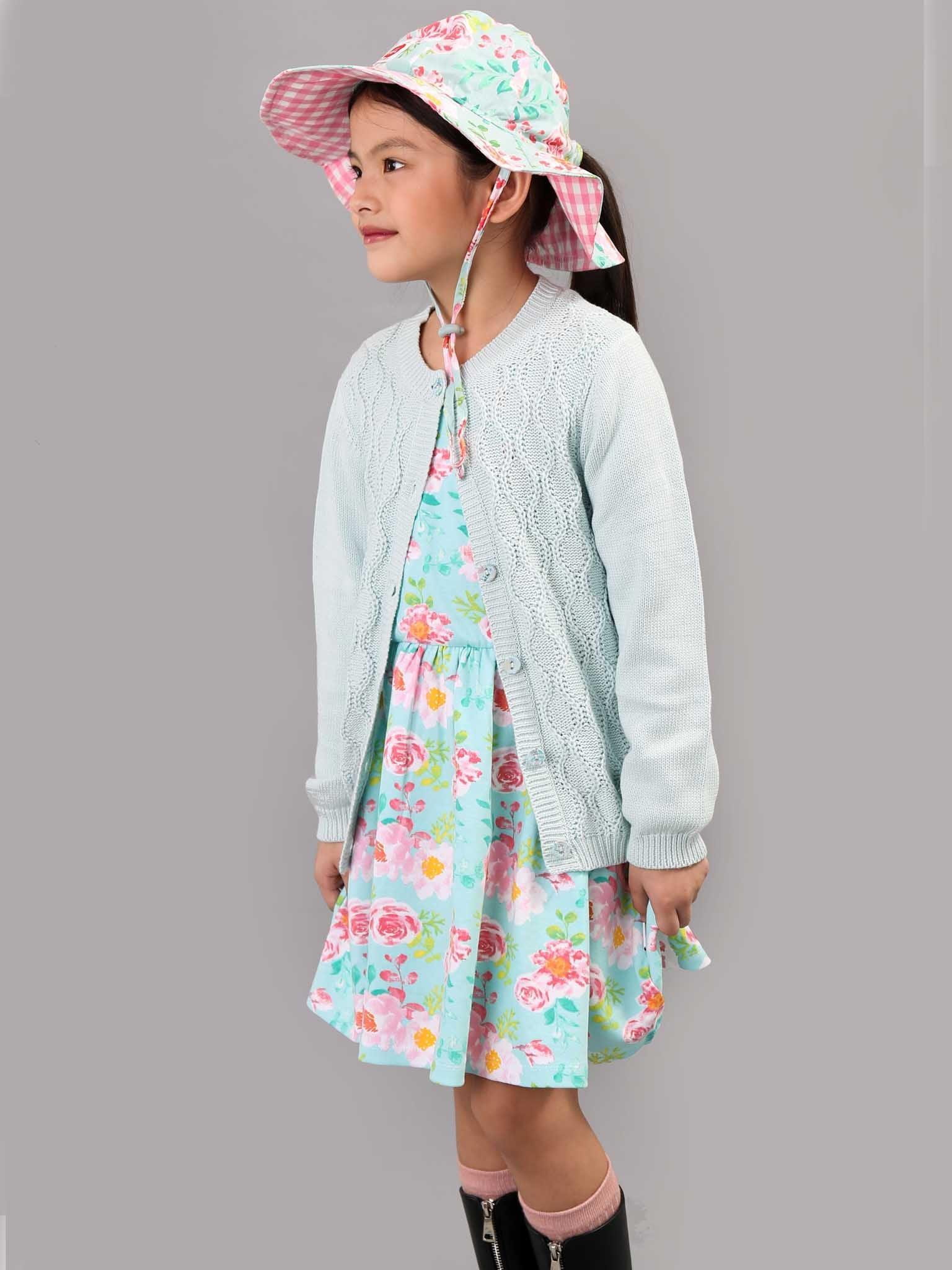 Margot Blue Watercolour Hat - Oobi